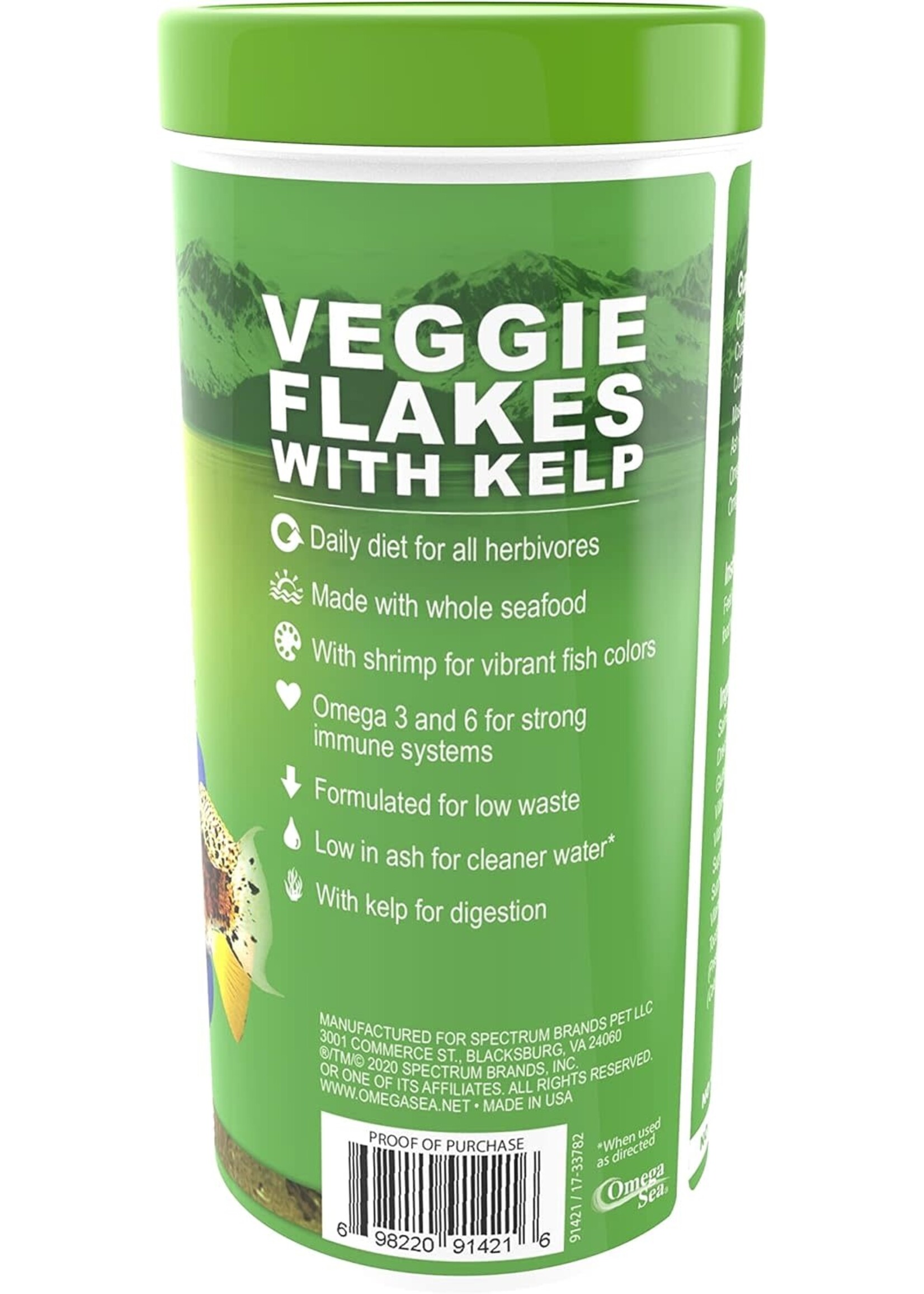 Omega Sea LTD SUPER VEGGIE FLAKES 2.2 OZ