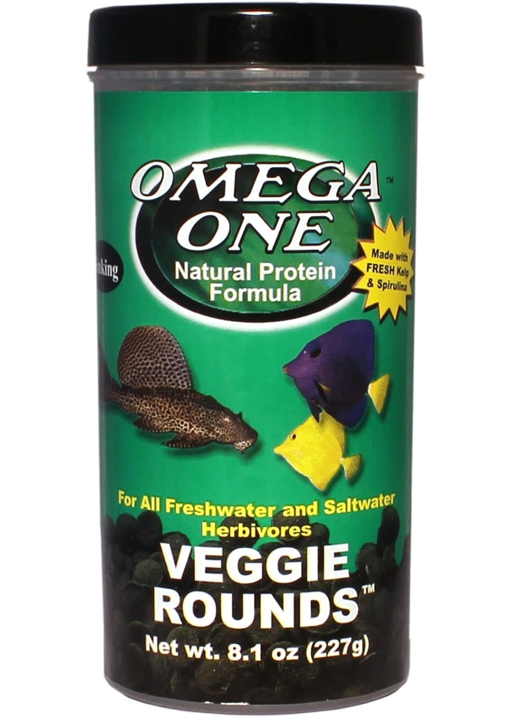 Omega One Aquatics VEGGIE ROUNDS 8.1 OZ