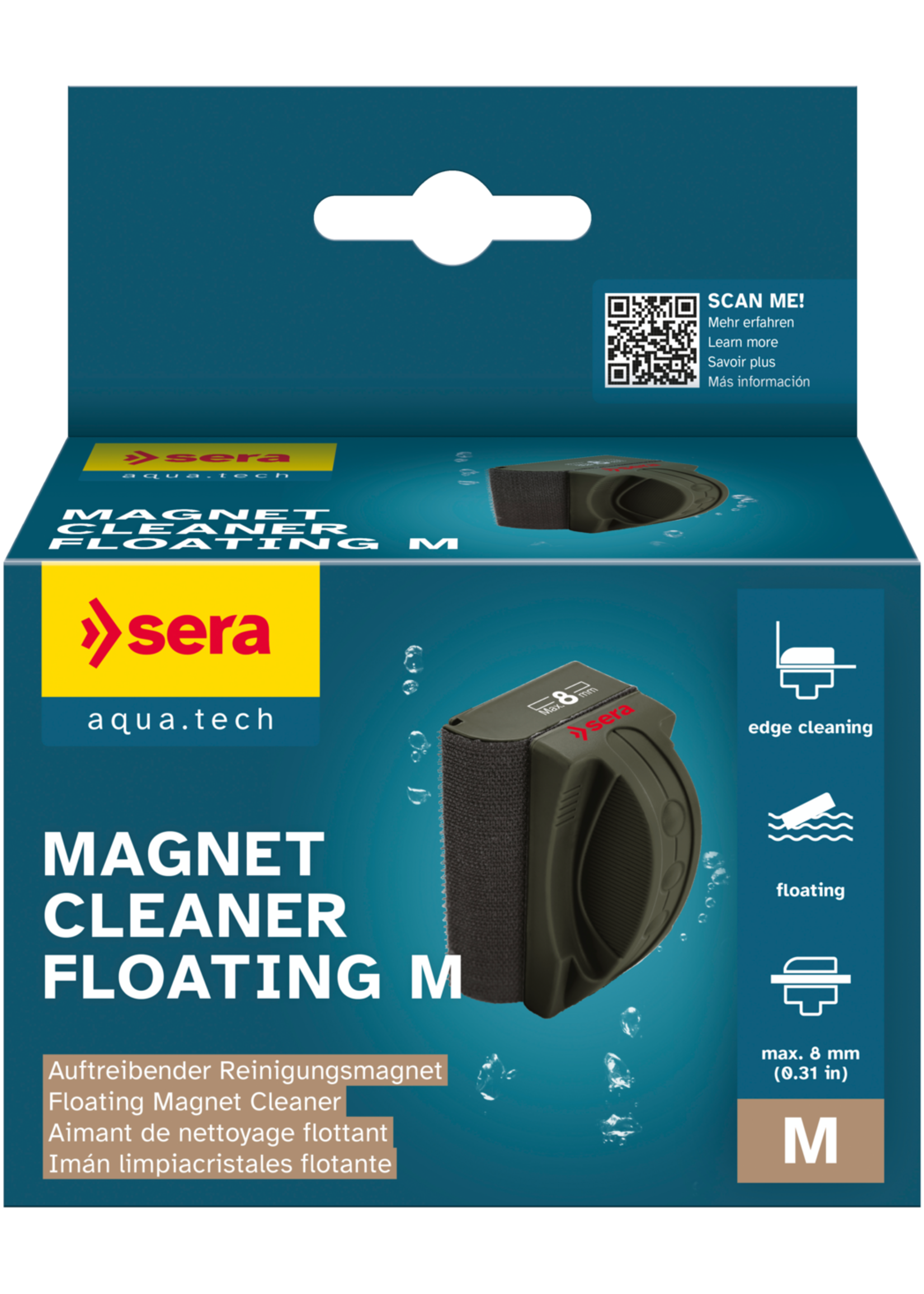 Sera MAGNET CLEANER FLOATING M 8 MM GLASS