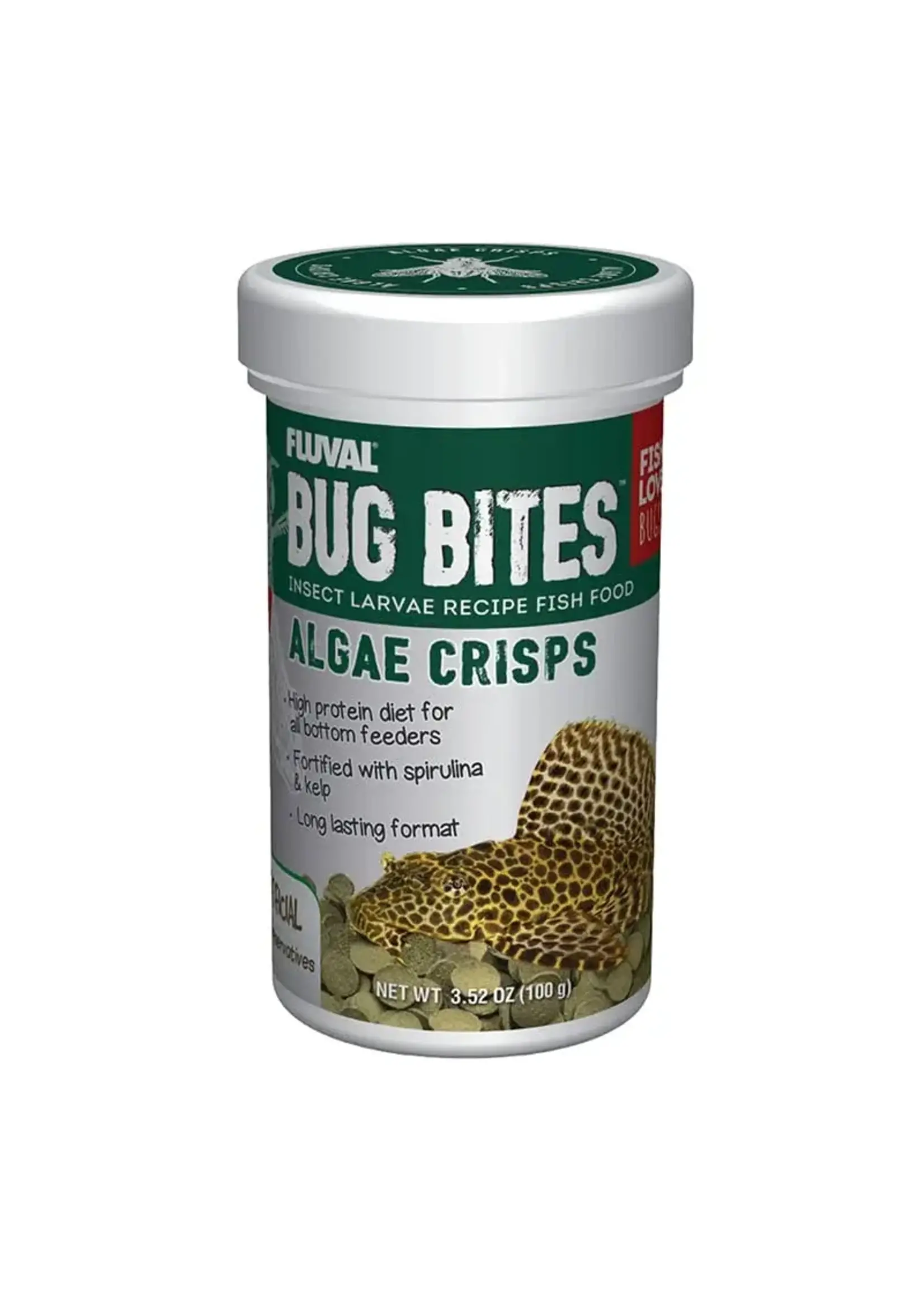 Fluval BUG BITES ALGAE CRISPS 3.52 OZ