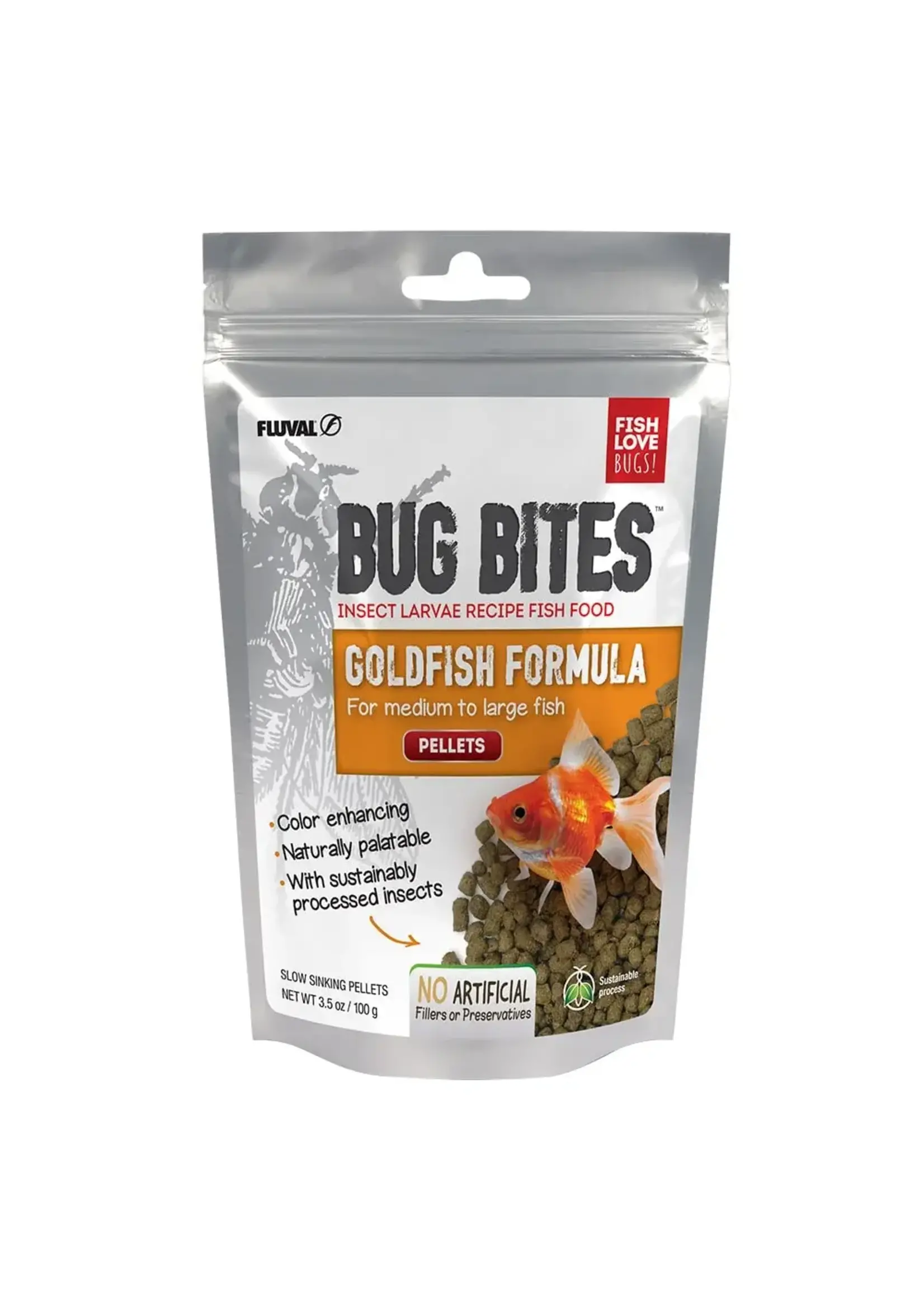 Fluval BUG BITES GOLDFISH GRANULES M L 3.5 oz