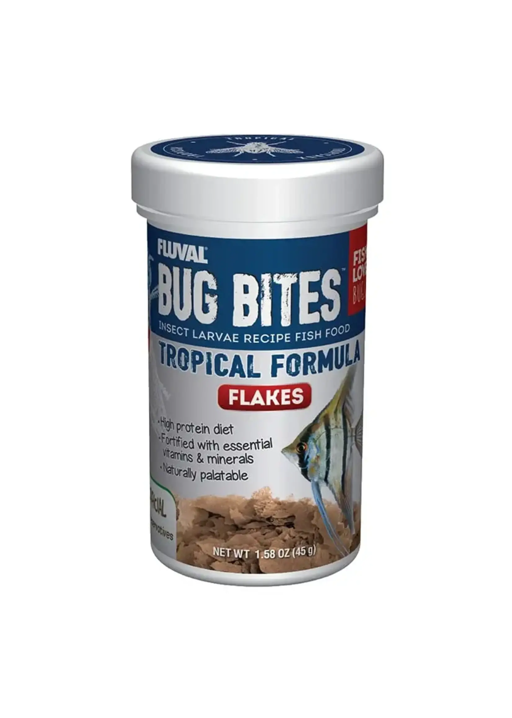 Fluval BUG BITES TROPICAL FLAKES 1.58 OZ