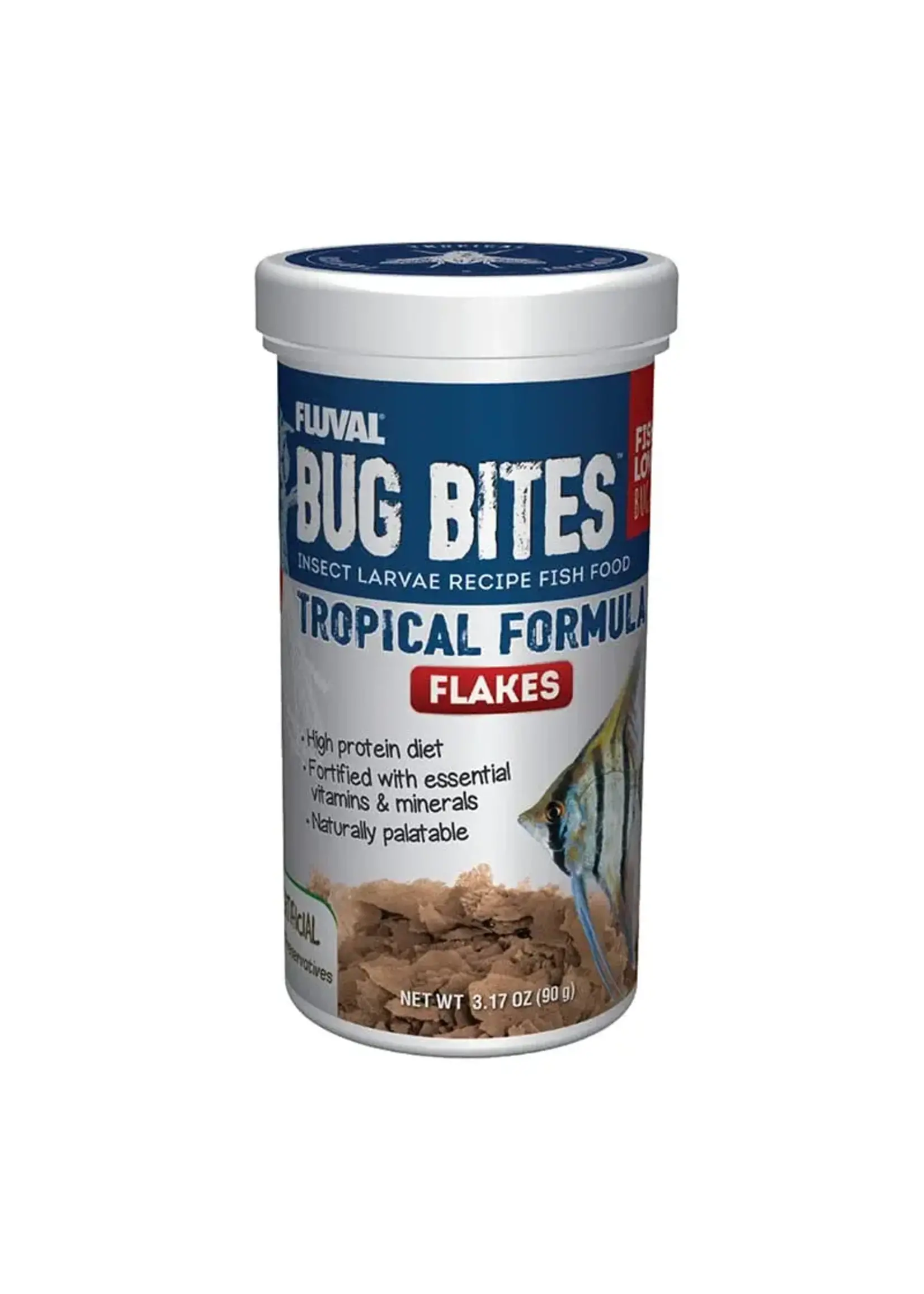 Fluval FLUVAL BUG BITES TROPICAL FLAKES 3.17 OZ