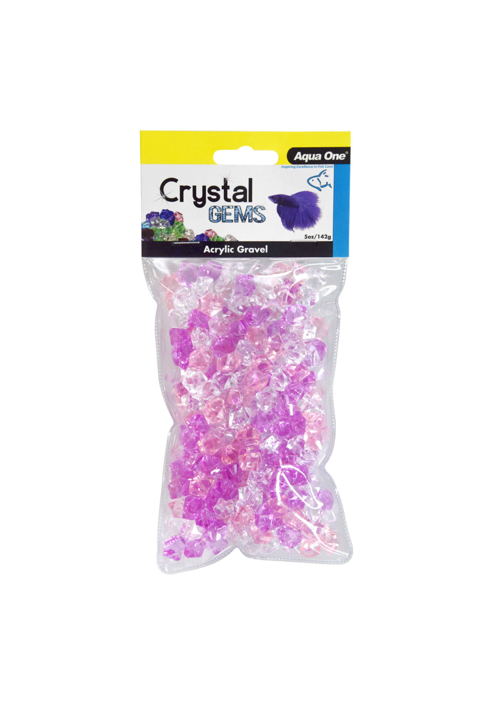 Aqua One CRYSTAL GEM ACRYLIC GRAVEL PURPLE PASSION 5 OZ