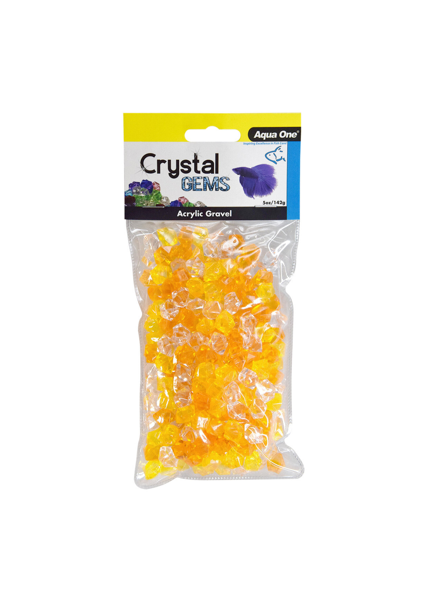 Aqua One CRYSTAL GEM ACRYLIC GRAVEL SUNSET 5 OZ
