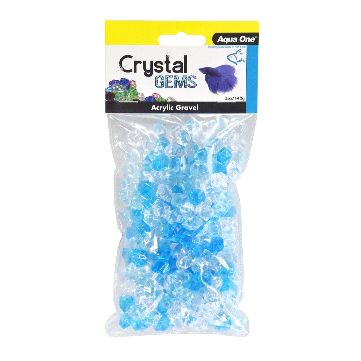 CRYSTAL GEM ACRYLIC GRAVEL BLUE ICE 5 OZ