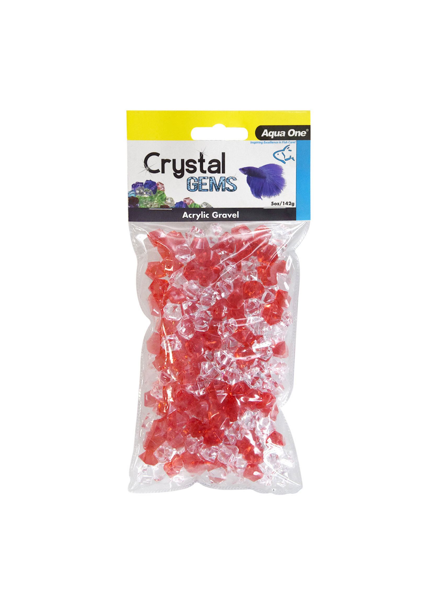 Aqua One CRYSTAL GEM ACRYLIC GRAVEL FIRE N ICE 5 OZ