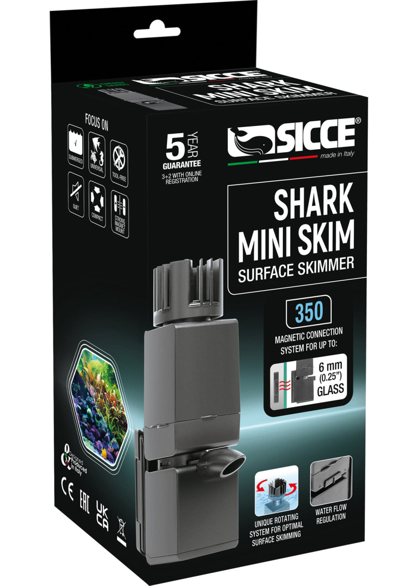 Sicce SHARK MINI SKIM SURFACE SKIMMER 350