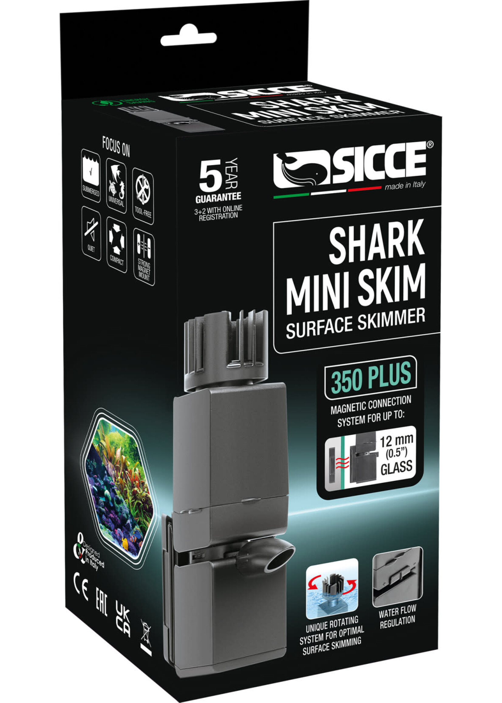 Sicce SHARK MINI SKIM SURFACE SKIMMER 350 PLUS