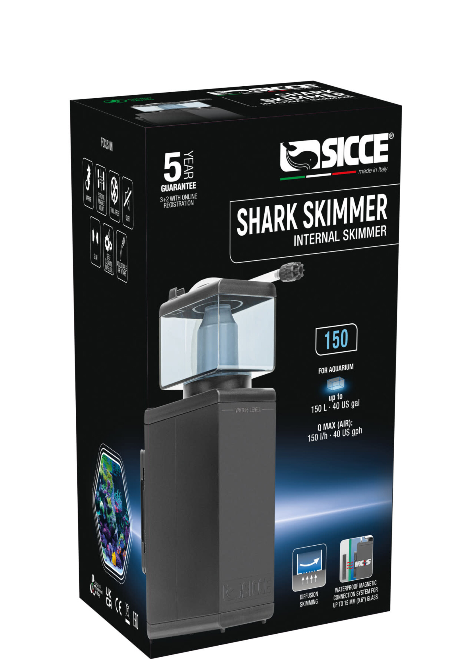Sicce SHARK SKIMMER INTERNAL SKIMMER 150