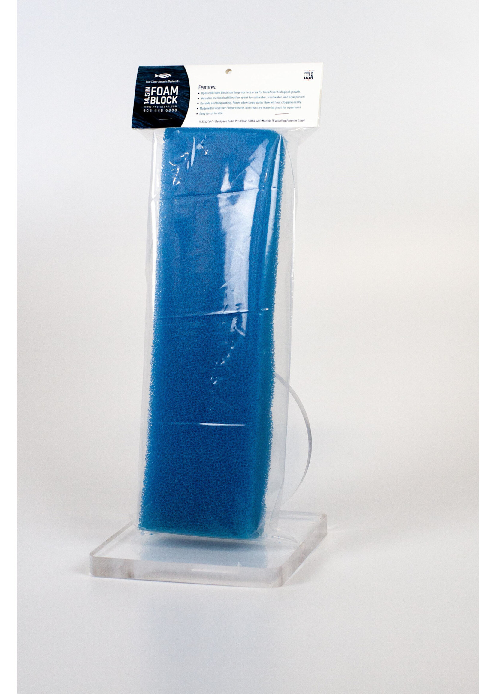 Pro Clear FOAM BLOCK 14.5 " X 2" X  4"