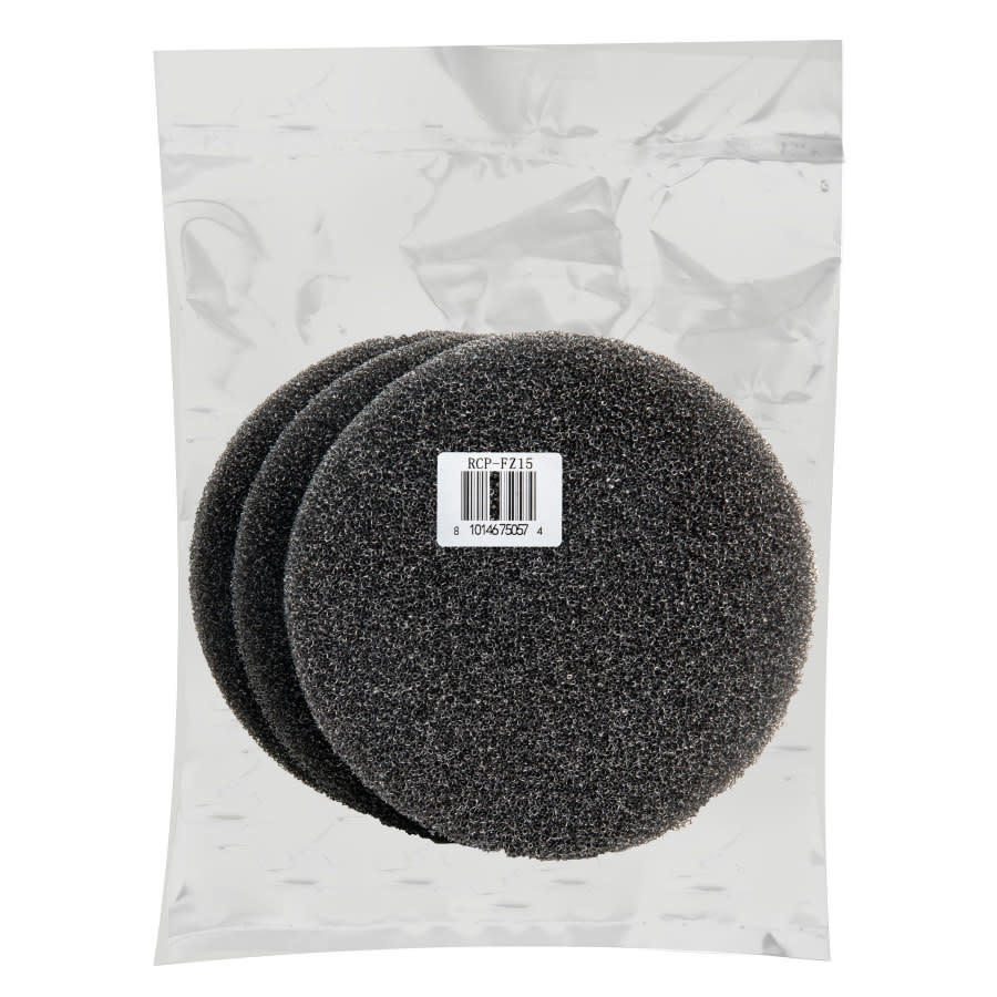 REPLACEMENT COARSE BLACK FILTER PAD FORZA FZ15-UV 3 PK