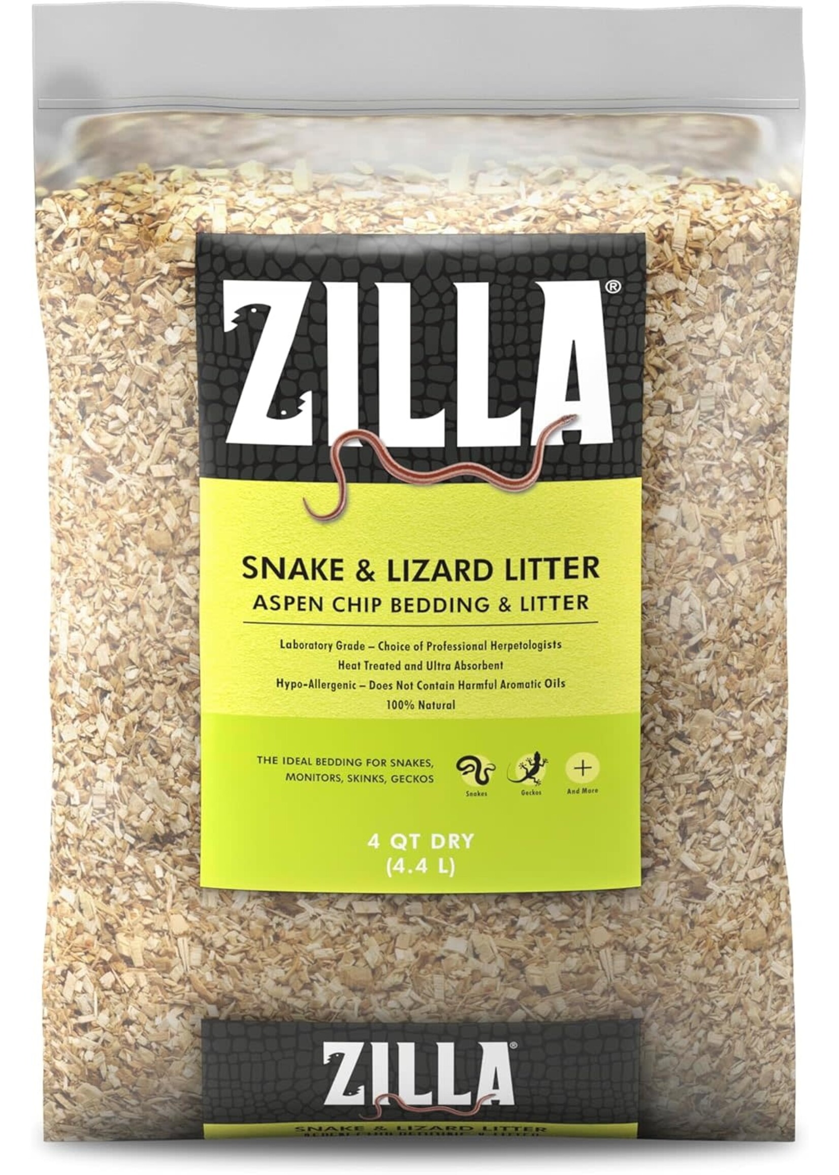 Zilla BEEDING SNAKE LIZARD LITTER 4 QT