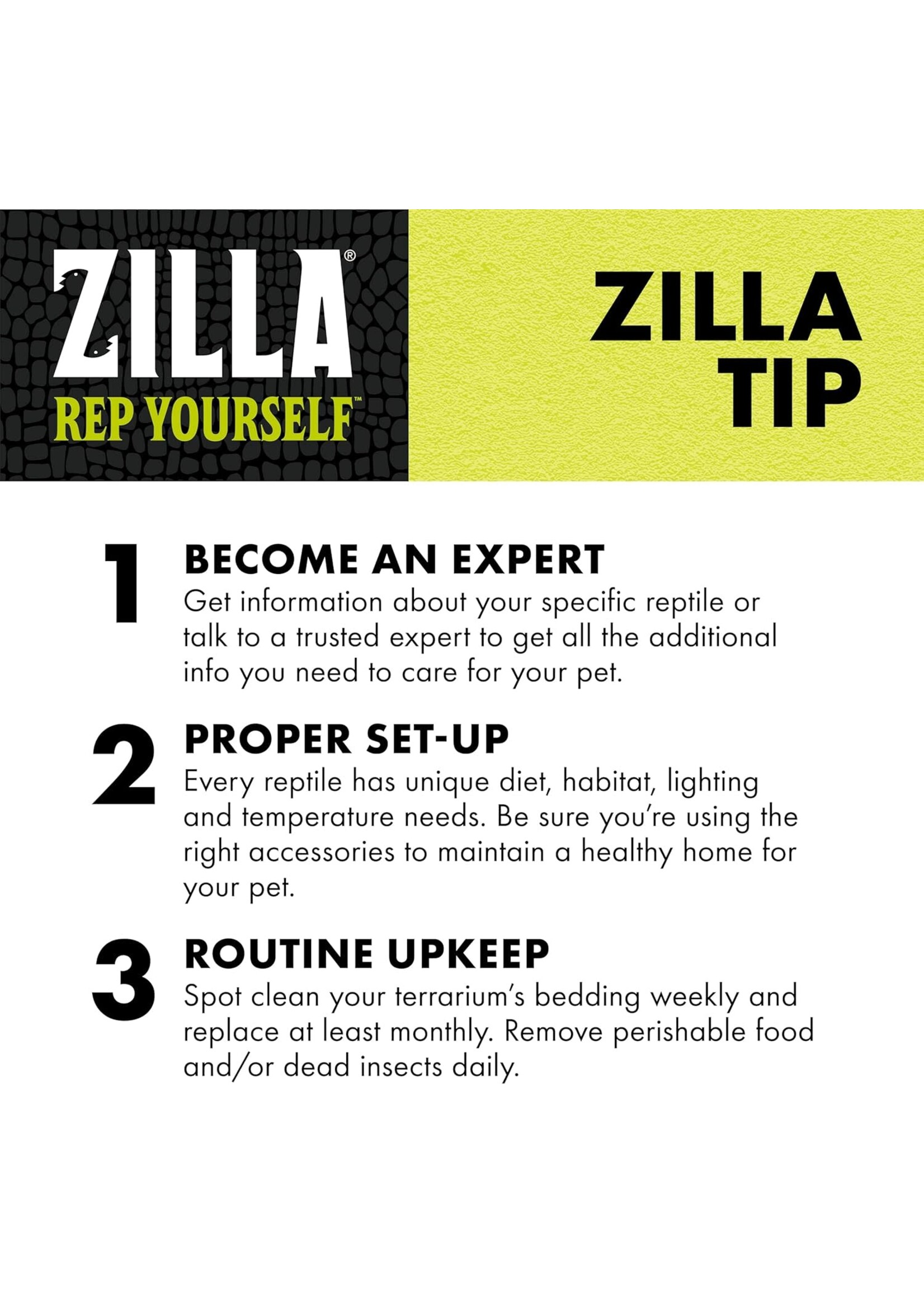 Zilla BEEDING SNAKE LIZARD LITTER 4 QT