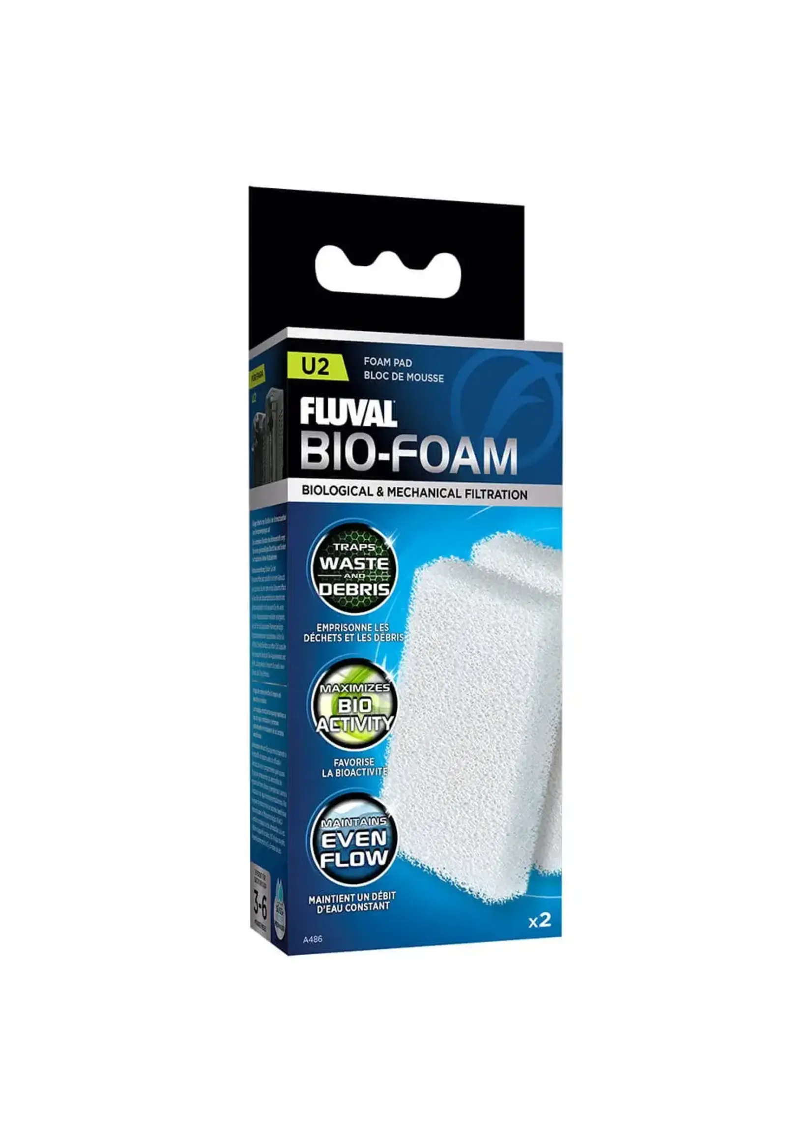 Fluval U2 UNDERWATER FOAM PAD 2 PK
