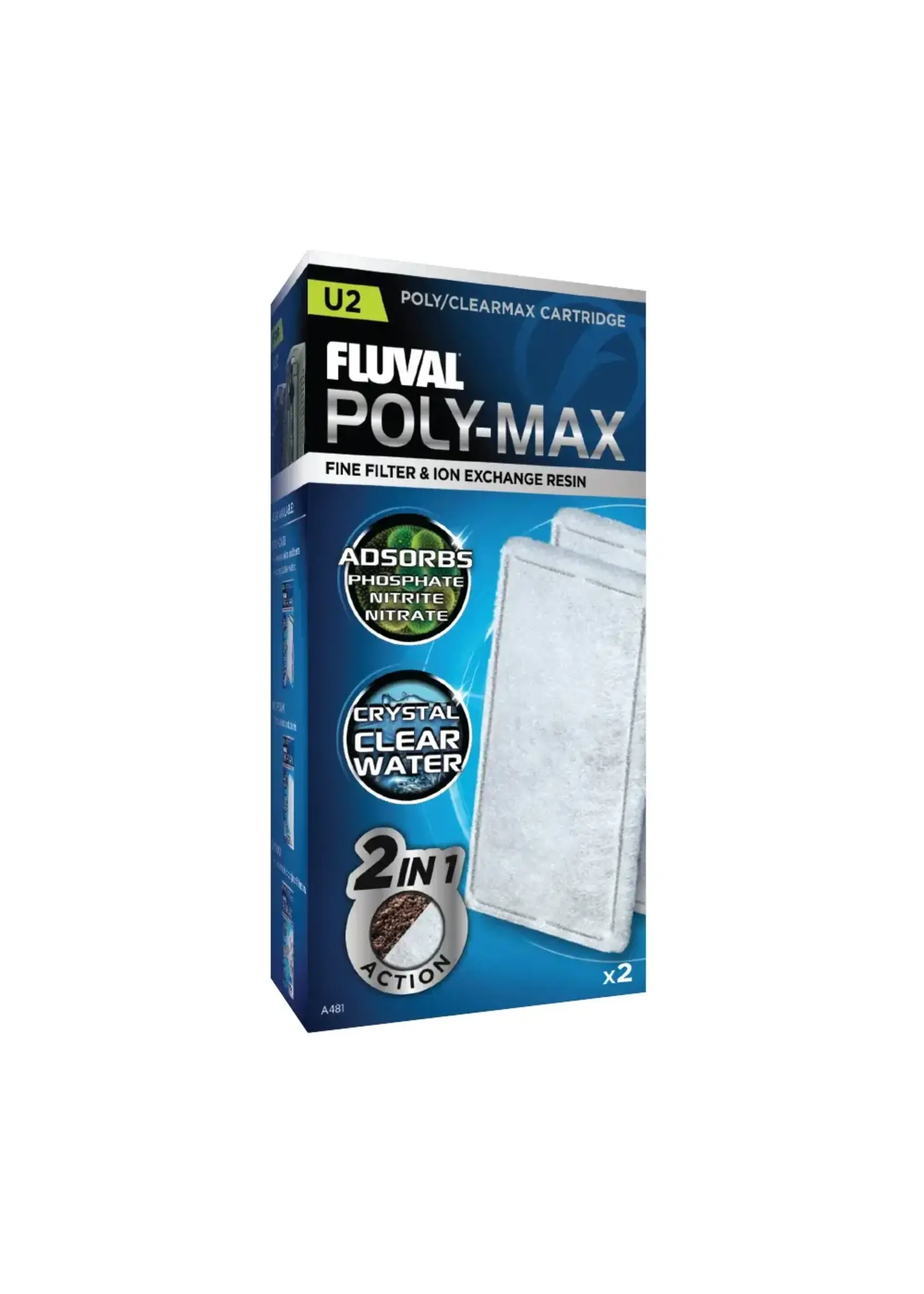 Fluval U2 POLYMAX CARTRIDGE 2 PK