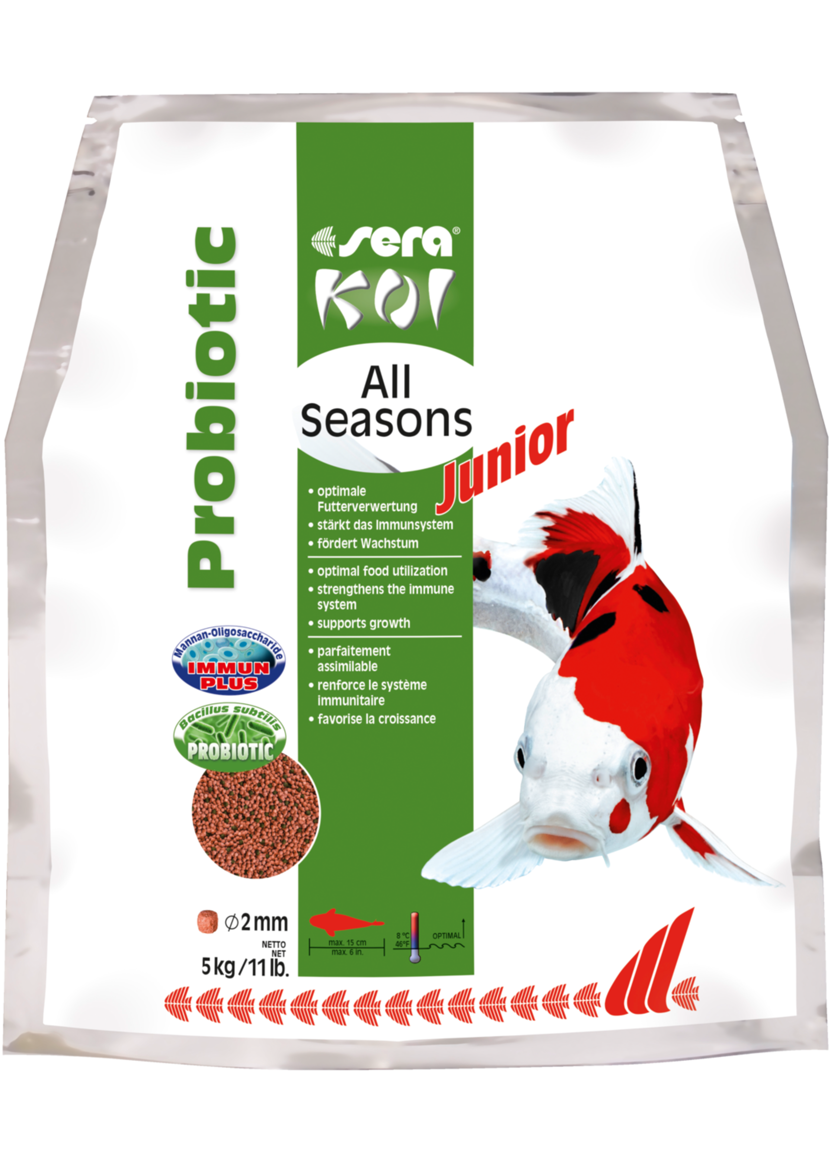 Sera SERA KOI ALL SEASONS PROBIOTIC JUNIOR 4.4 LB