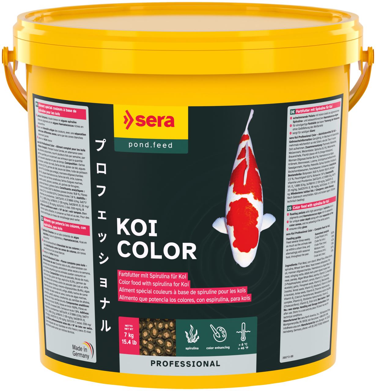 KOI PROFFESIONAL SPIRULINA COLOR 7 KG