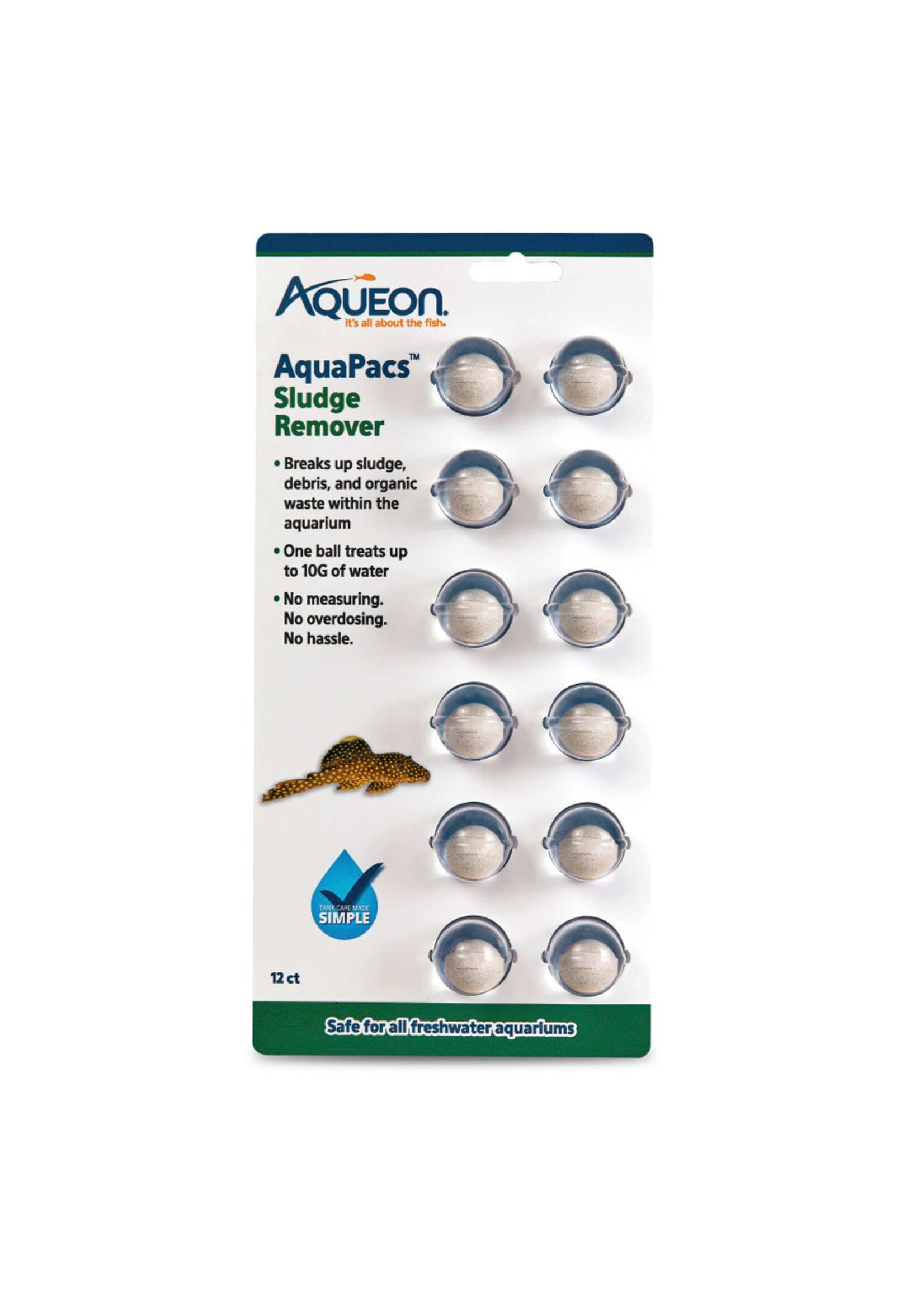 Aqueon AQUAPACS SLUDGE REMOVER 12 CT