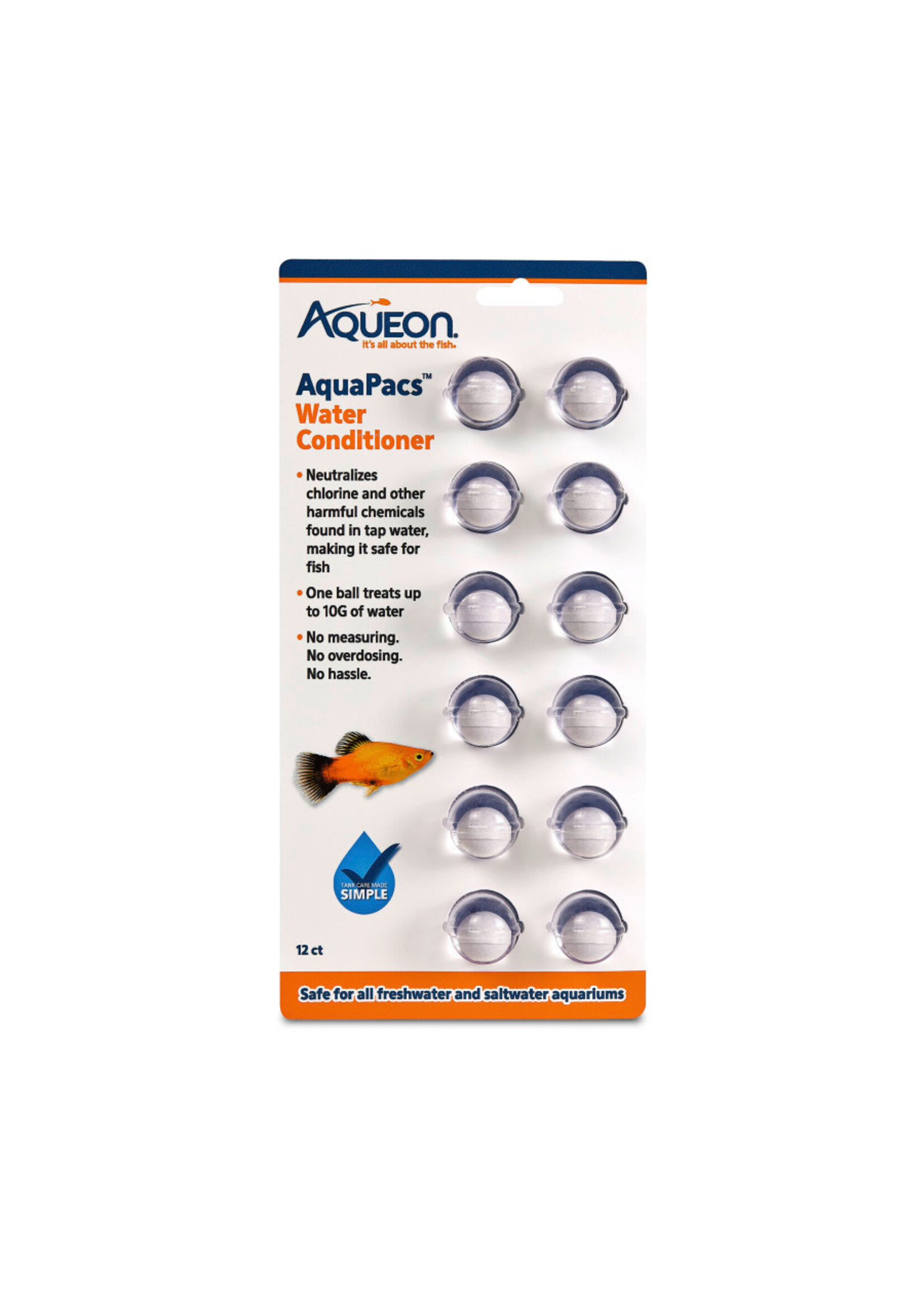 Aqueon AQUAPACS WATER CONDITIONER 12 CT
