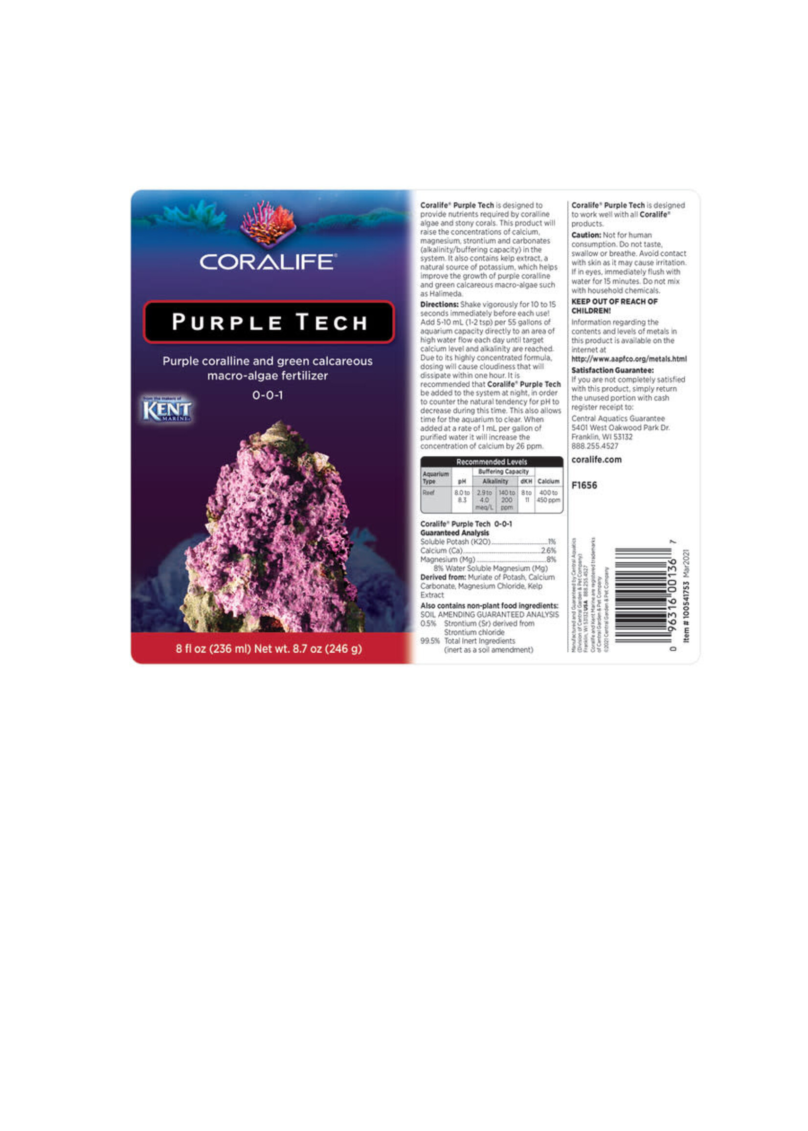 Coralife PURPLE TECH 8 OZ