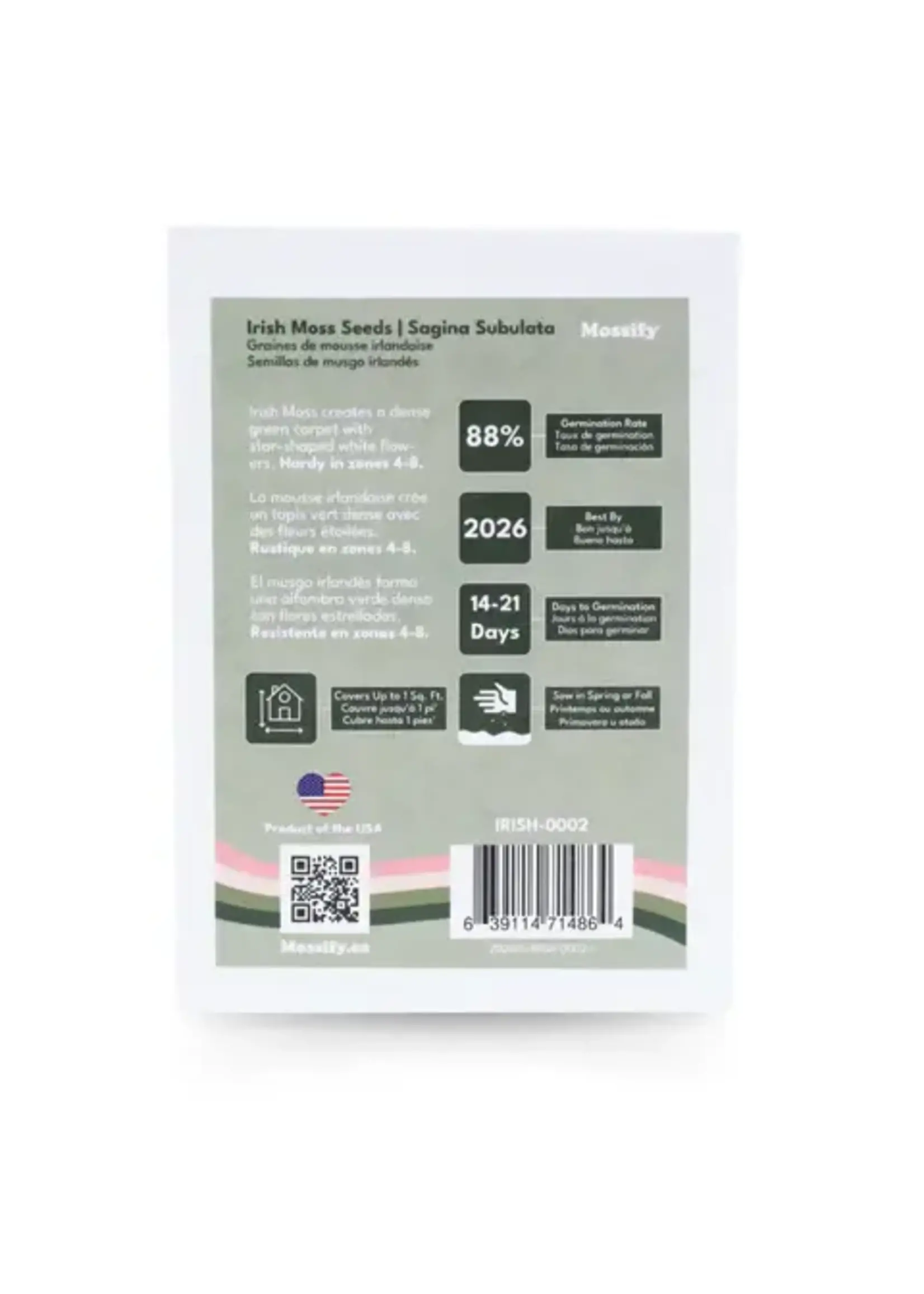 Mossify PREMIUM IRISH MOSS SEED SAGINA ABULATA SEEDS 1000 SEEDS