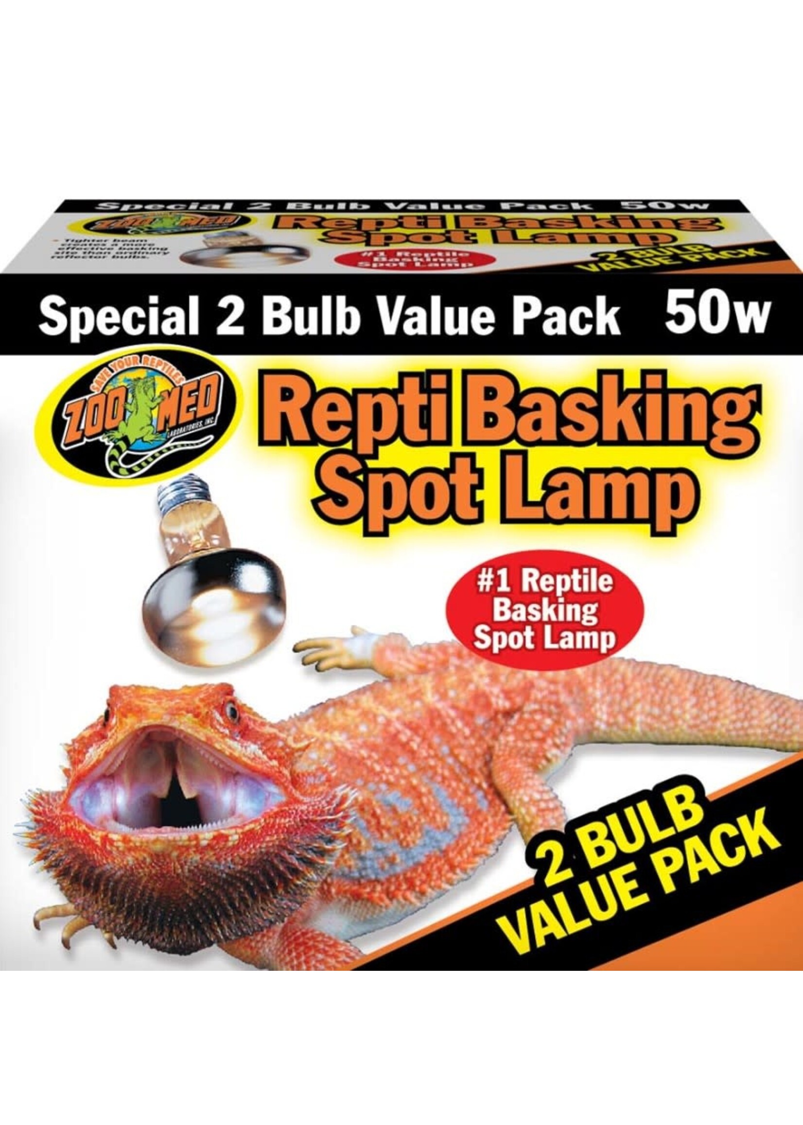 Zoo Med REPTI SPOT BULB BASKING 50W 2 PK