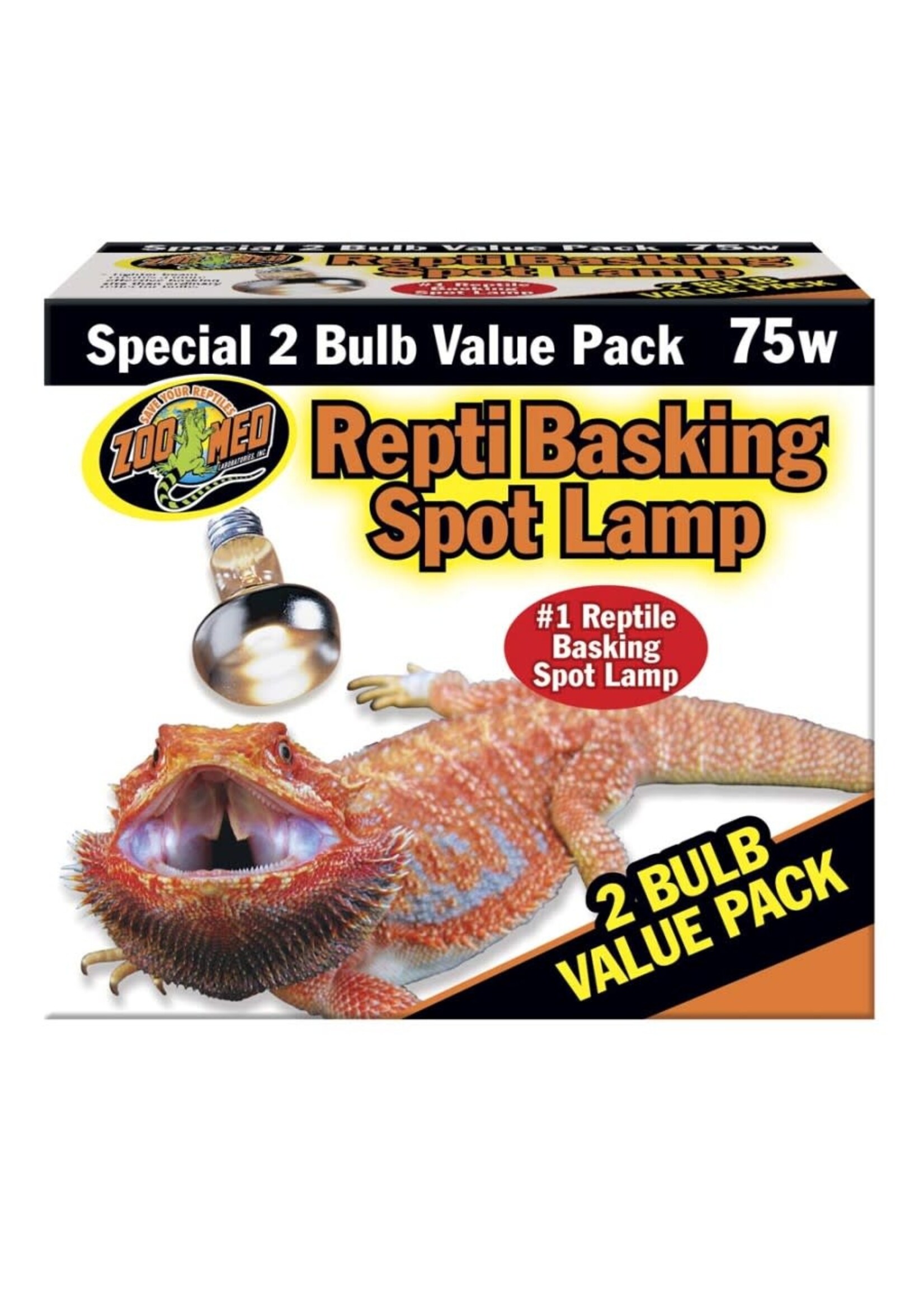 Zoo Med REPTI SPOT BULB BASKING 75 W 2 PK