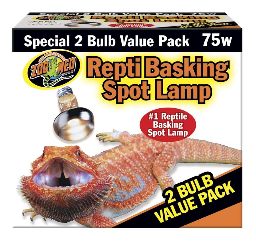 REPTI SPOT BULB BASKING 75 W 2 PK