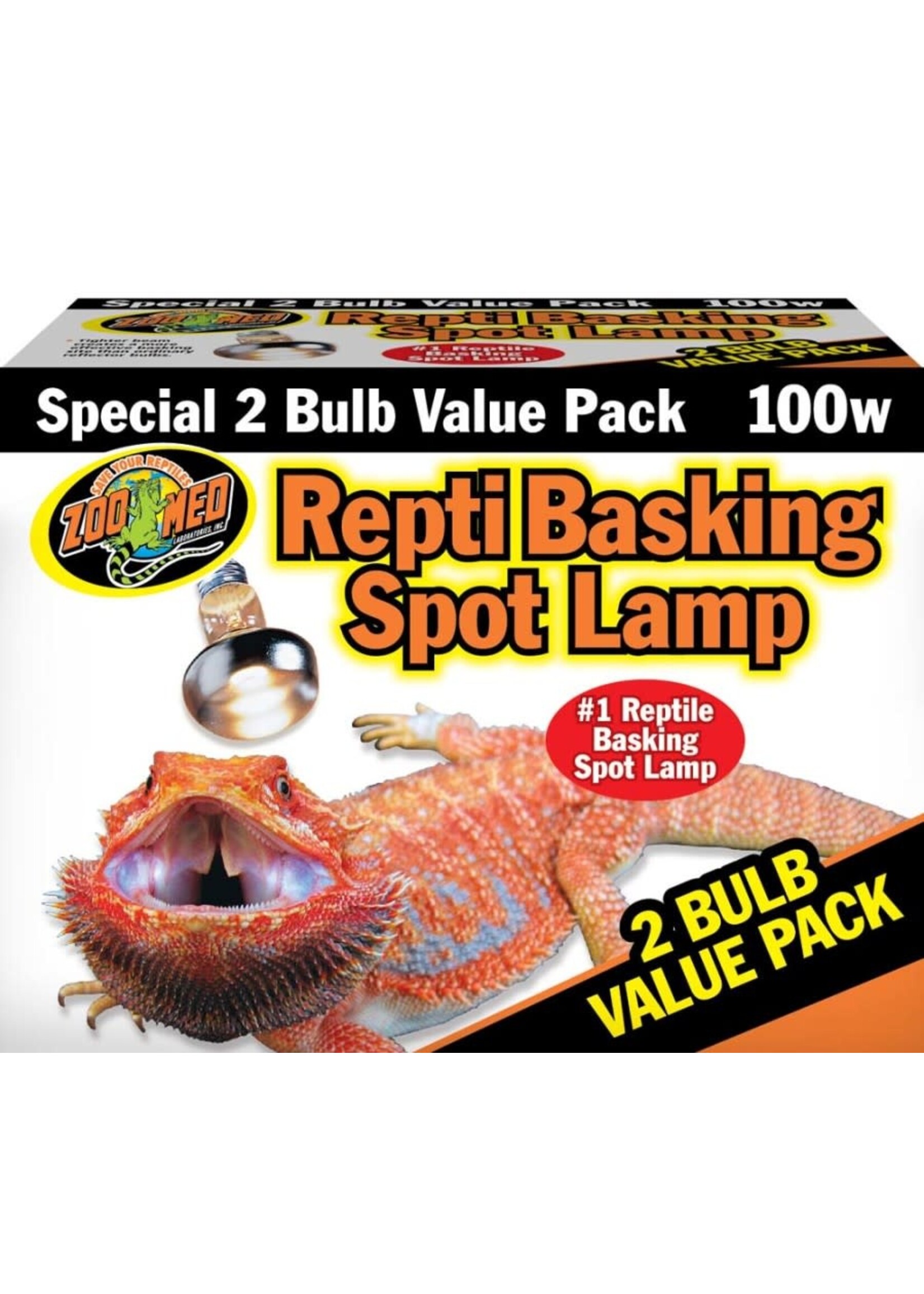 Zoo Med REPTI SPOT BULB BASKING 100W 2 PK