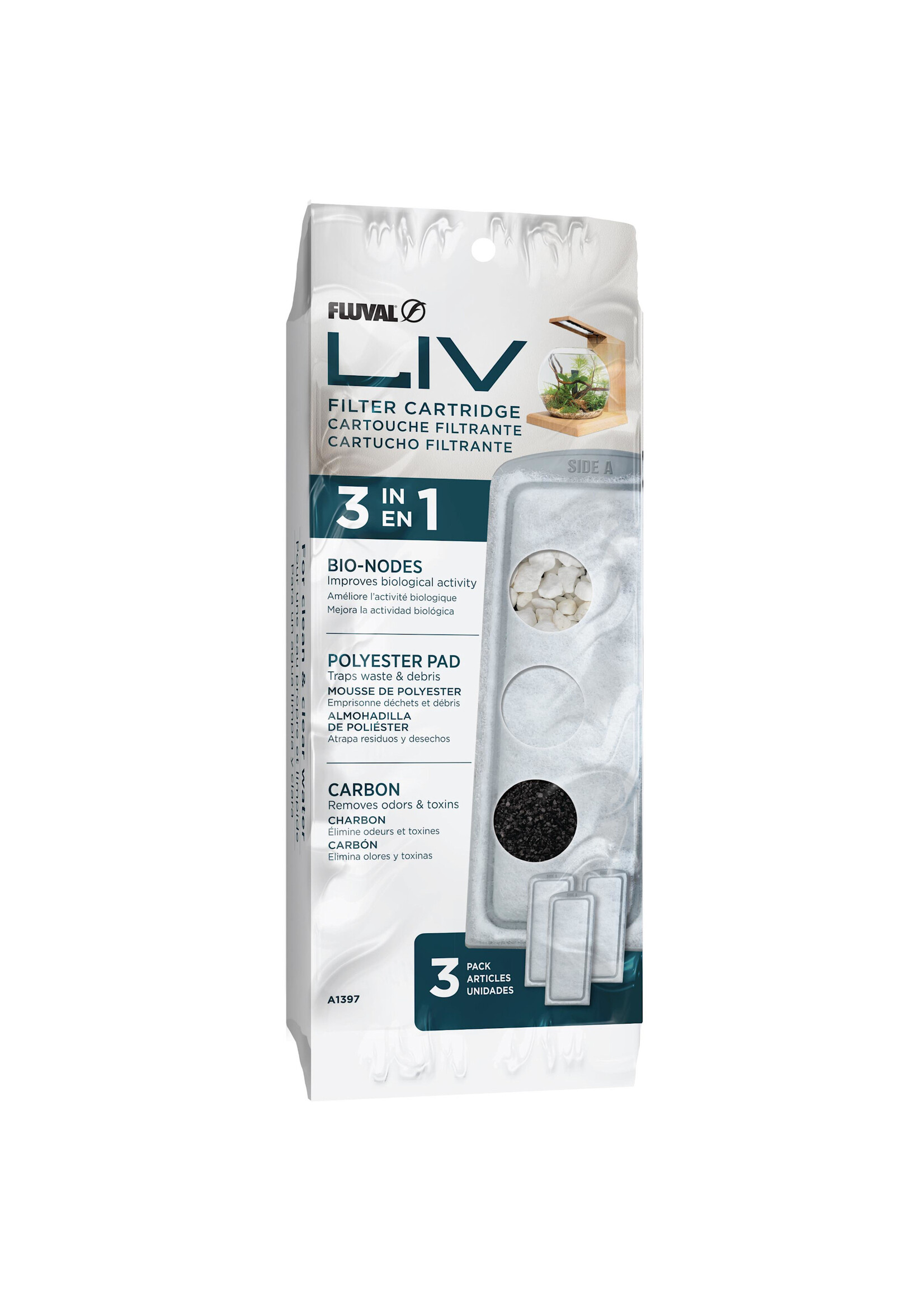 Fluval LIV FILTER CARTRIDGE 3 PACK
