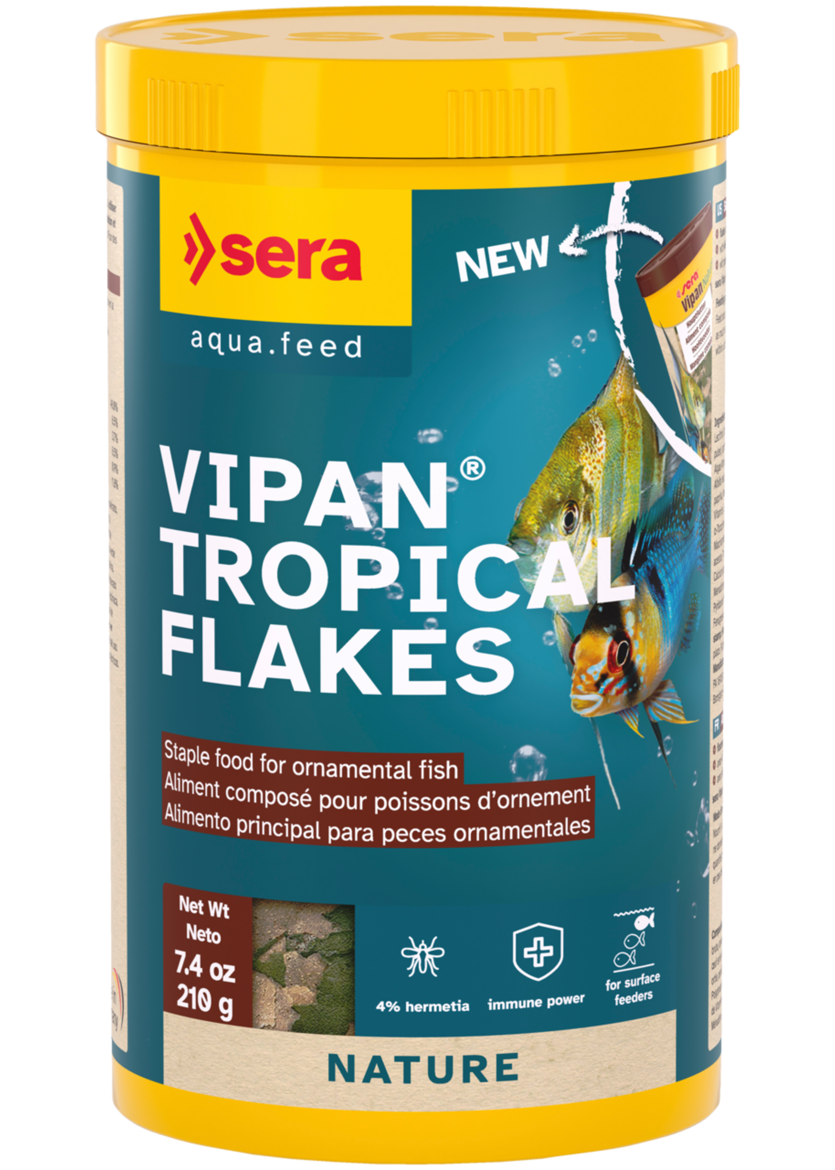 Sera VIPAN TROPICAL FLAKES 7.4 OZ 210 G