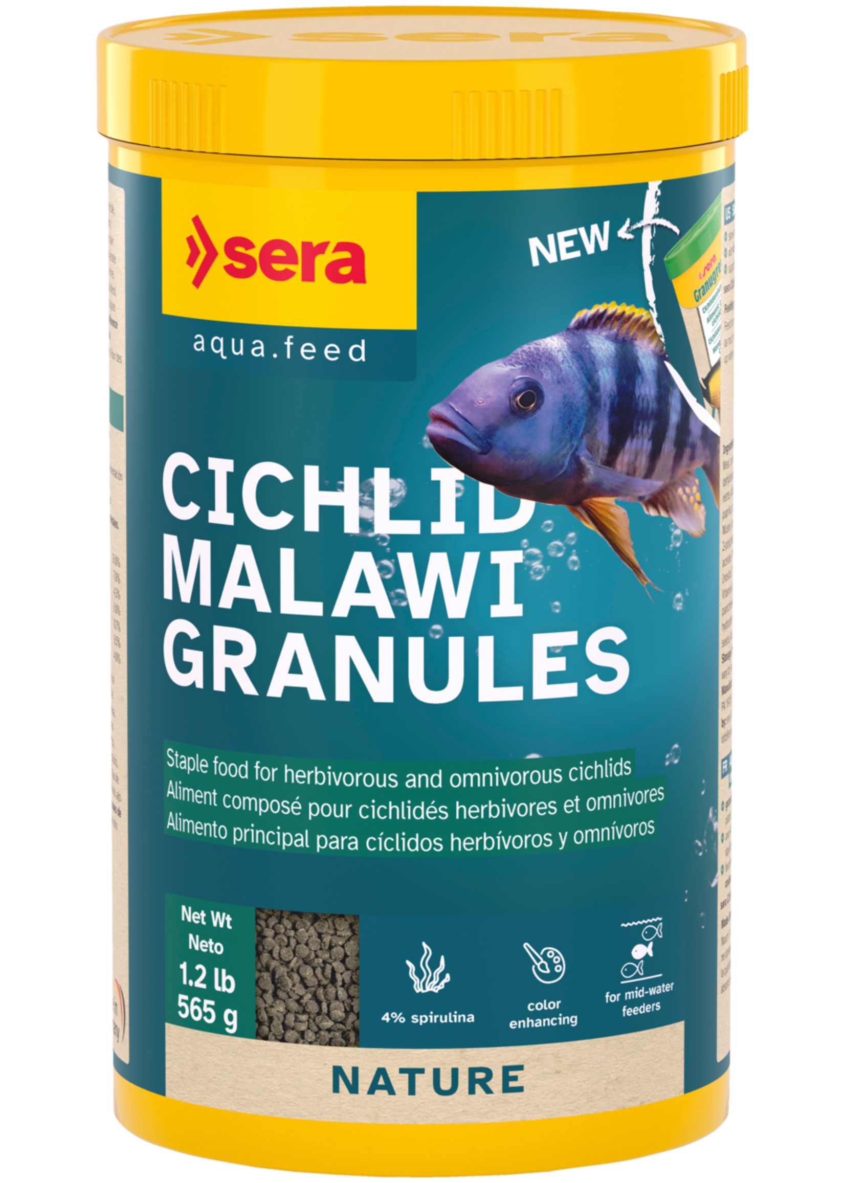 Sera CICHLID MALAWI GRANULES 1.2 LB