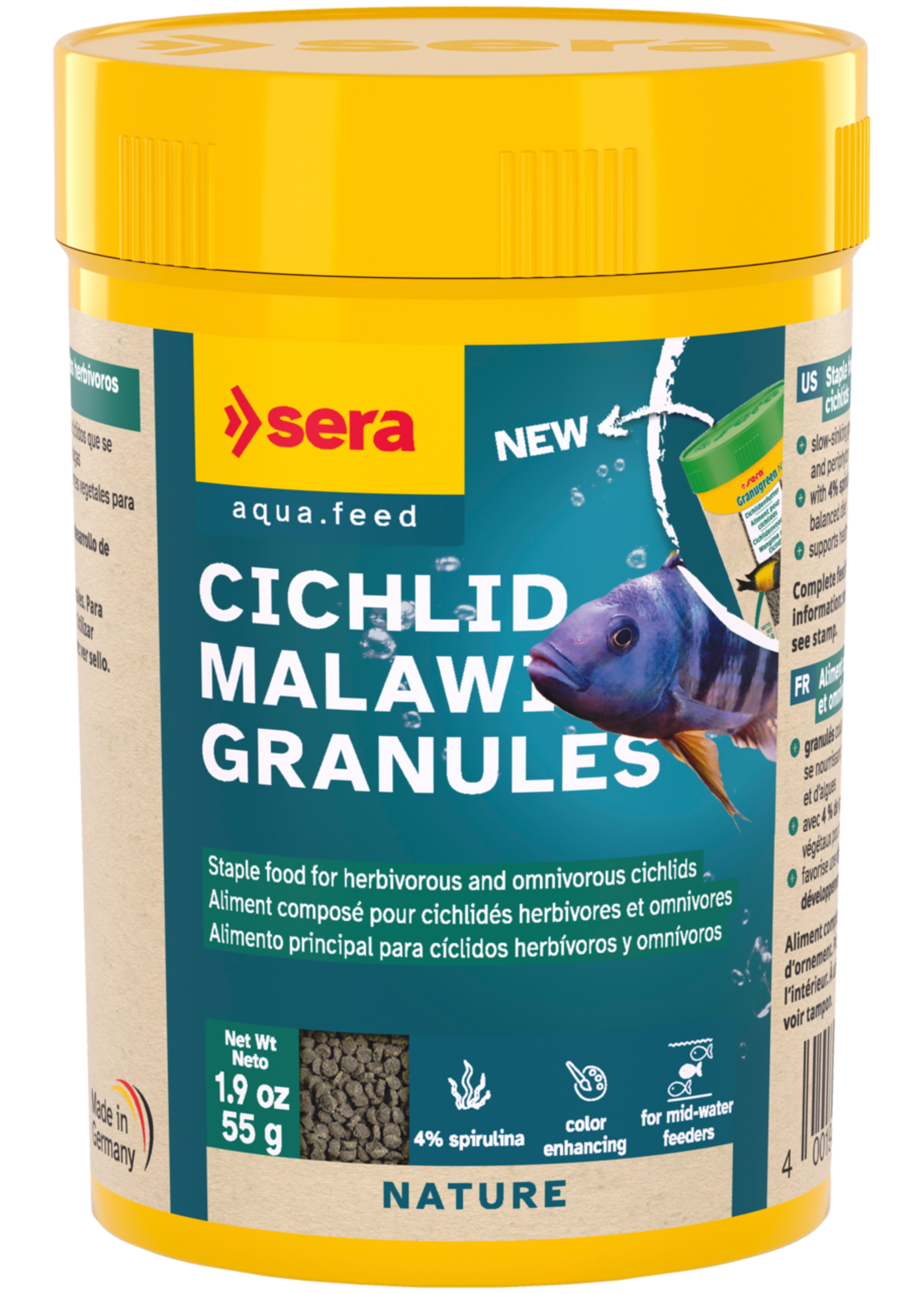Sera CICHLID MALAWI GRANULES 1.9 OZ