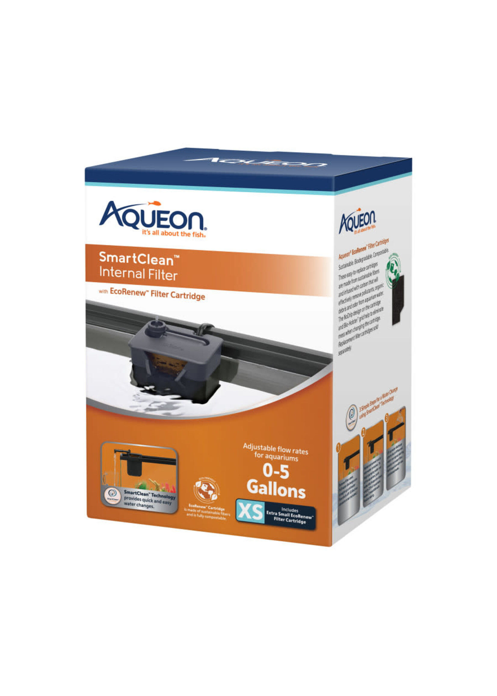 Aqueon QUITE FLOW INTERNAL FILTER WITH SMART CLEAN TECHNOLOGY 5 G