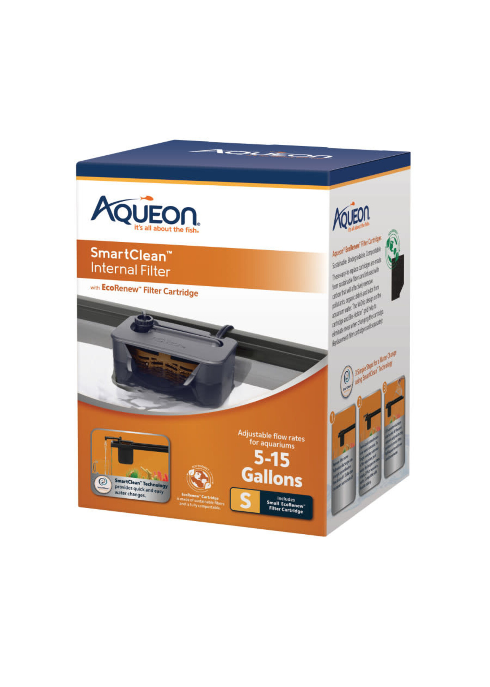 Aqueon QUITE FLOW INTERNAL FILTER WITH SMART CLEAN TECHNOLOGY 15 G