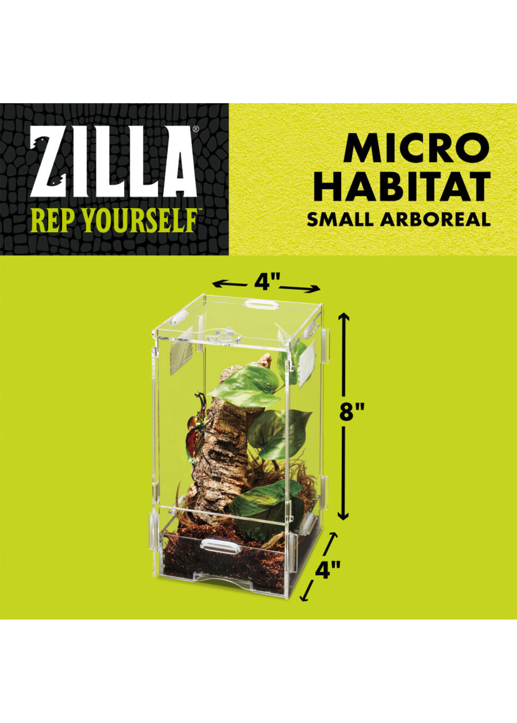 Zilla MICRO HABITAT ARBOREAL 4 X 4 X 8 SMALL