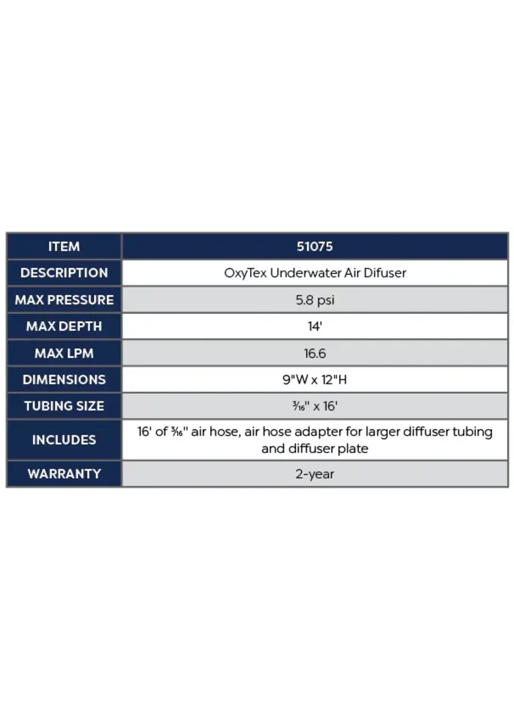 Oase OXYTEX  UNDERWATER AIR DIFFUSER