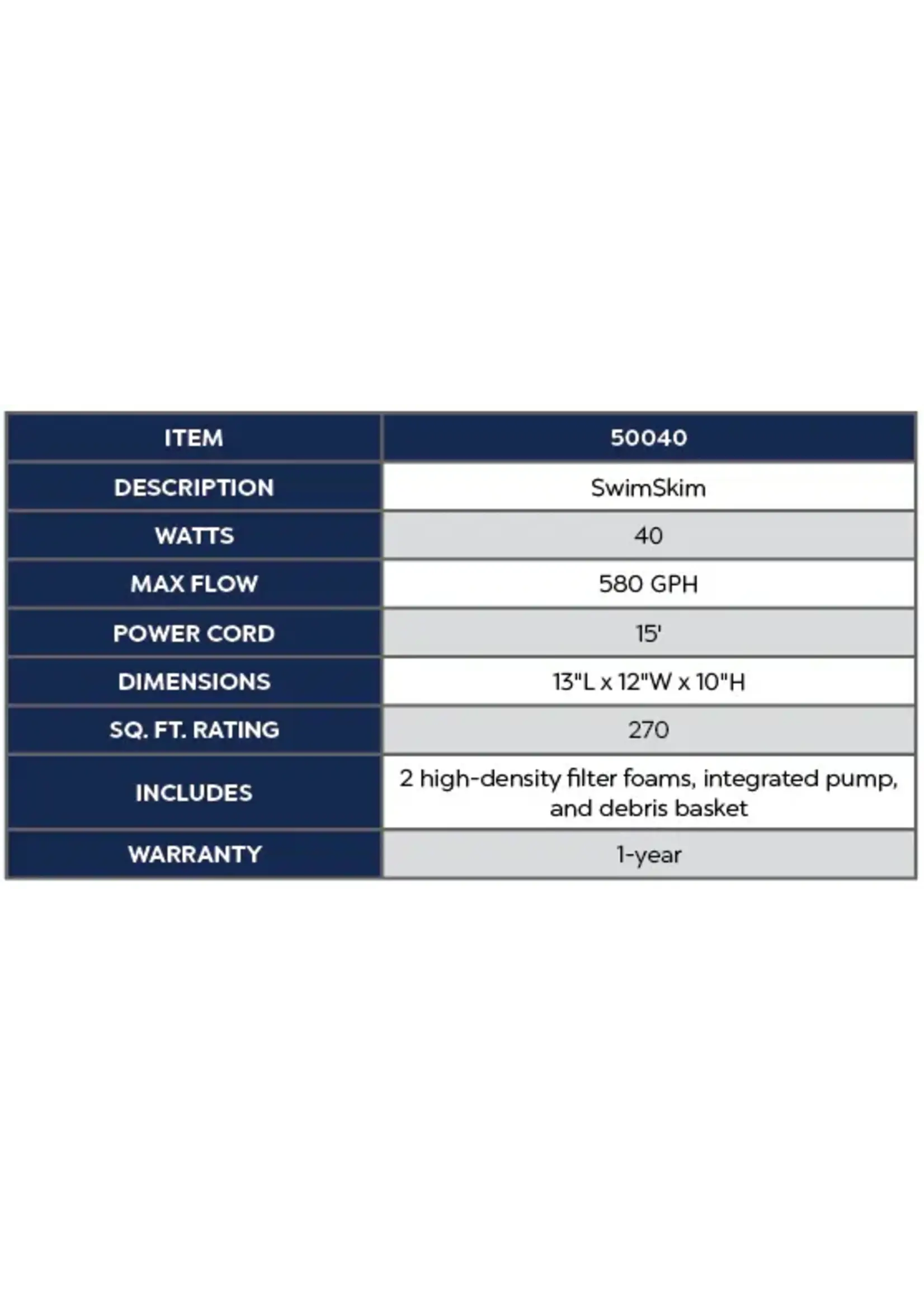 Oase SWIMSKIM SURFACE SKIMMER