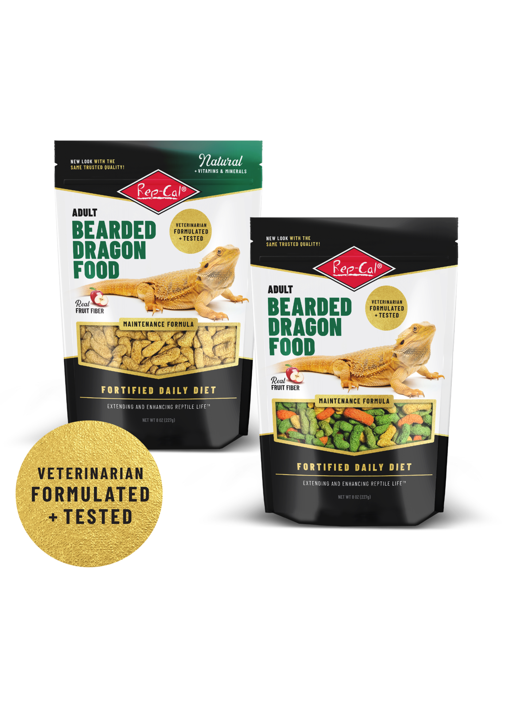 Rep-Cal ADULT BEARDED FOOD 8 OZ