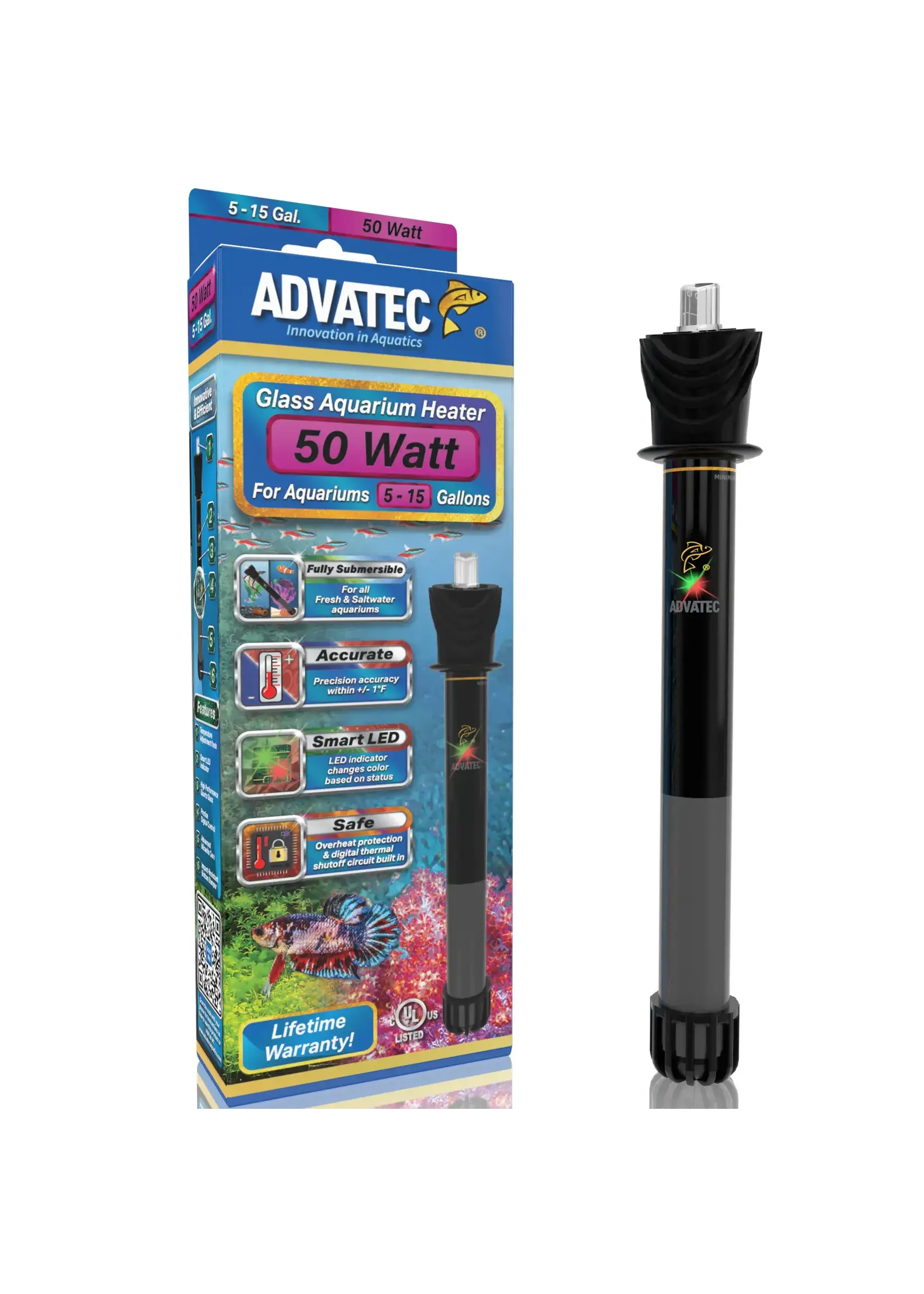 Advatec Int. GLASS AQUARIUM HEATER 50 W