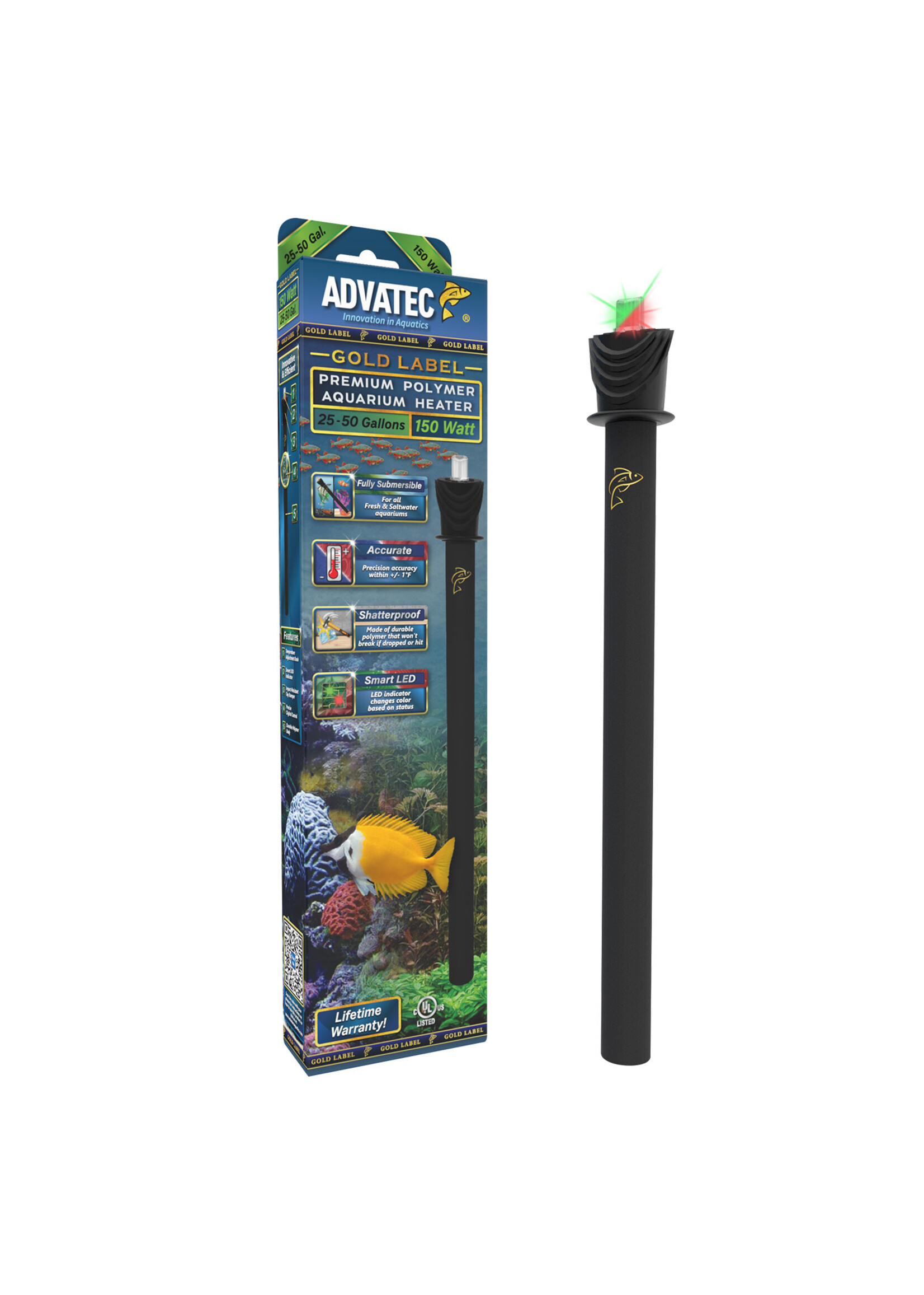 Advatec Int. GOLD LABEL POLYMER AQUARIUM HEATER 150 W