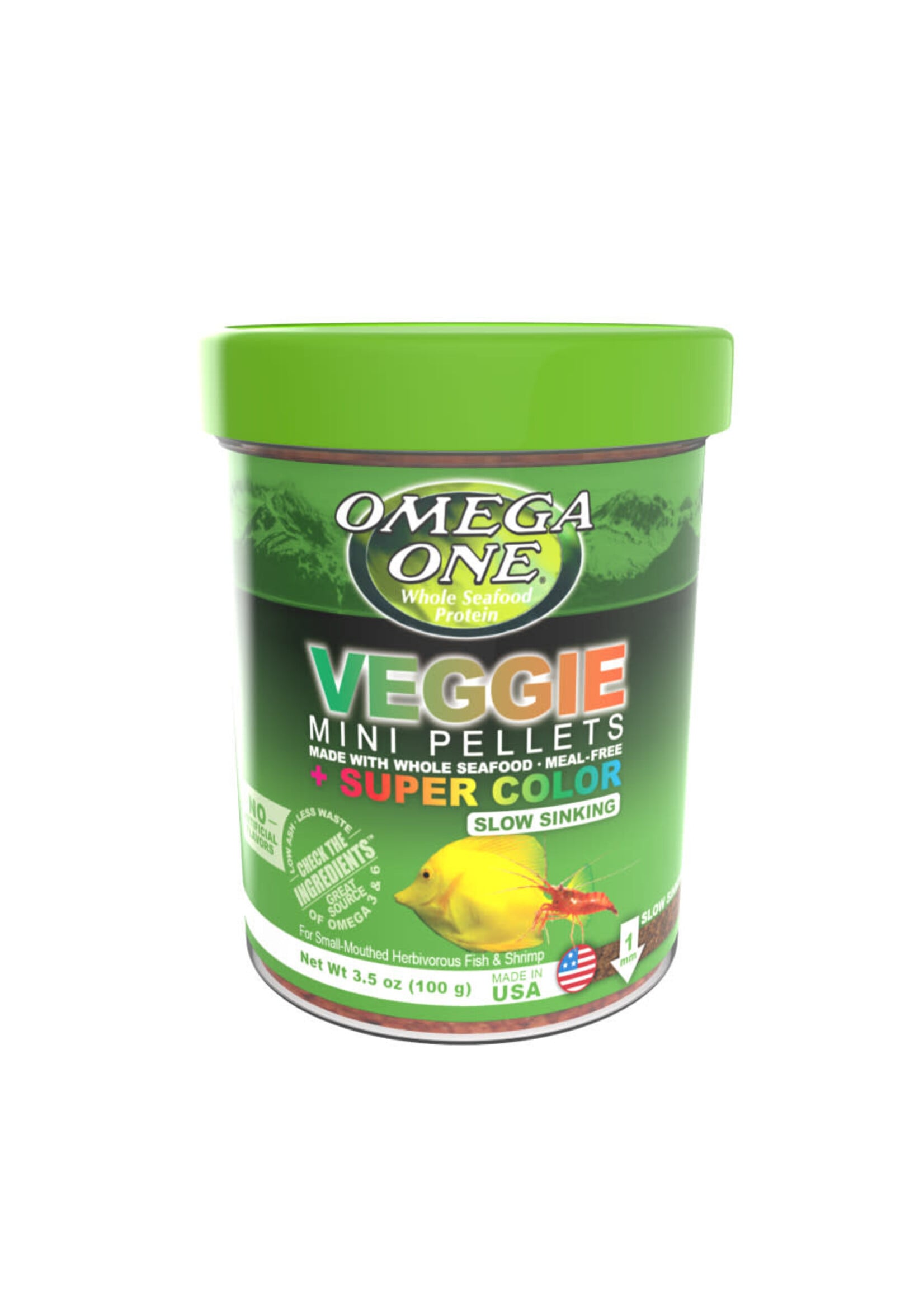 Omega Sea LTD VEGGIE SUPER COLOR MINI PELLET SS 3.5 OZ