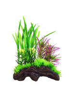 Underwater Treasures CERAMIC DRIFTWOOD WITH PLANT A