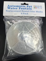 Level One Pets AUTOMATIC PET WATER FOUNTAIN  REPLACEMENT CARTRIDGE 6 PK