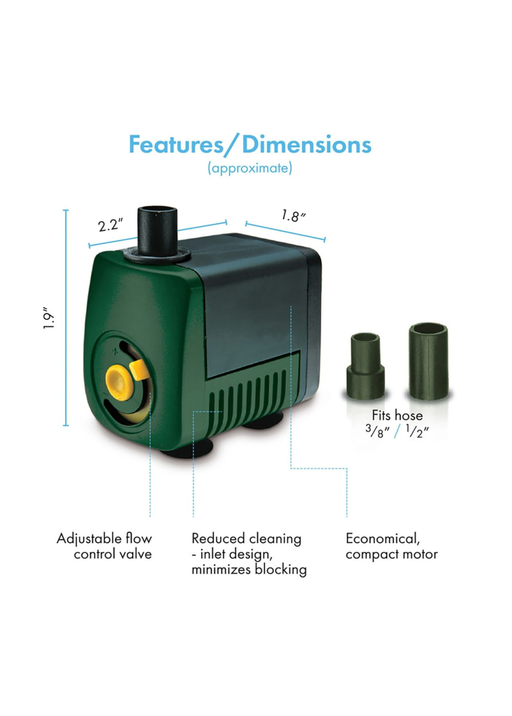 HYDROPONIC FOUNTAIN PUMP 35-75