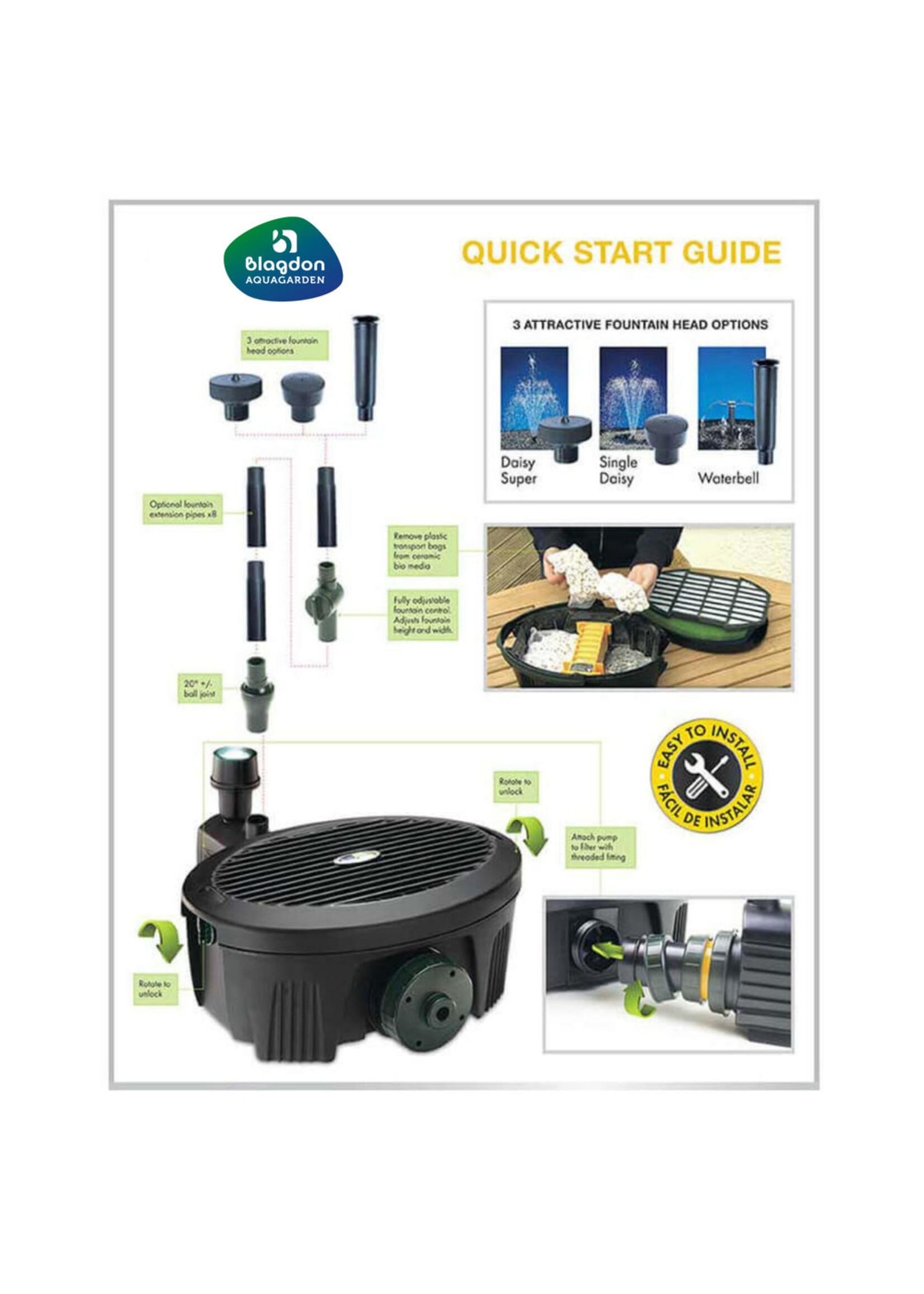 IN POND FILTER 5-1 300 W/ PODS