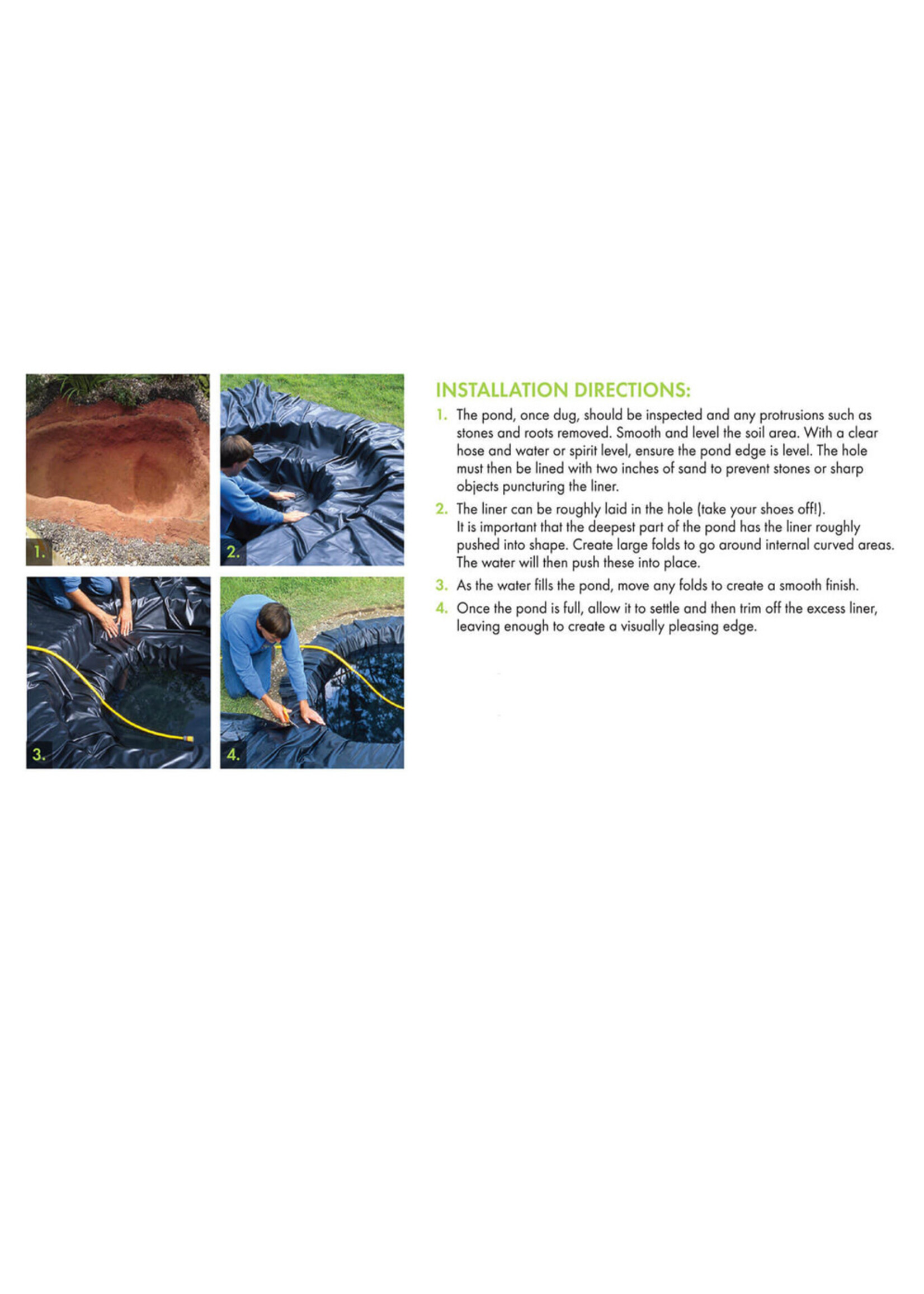 HDPE POND LINER 12 X 9 FT STD
