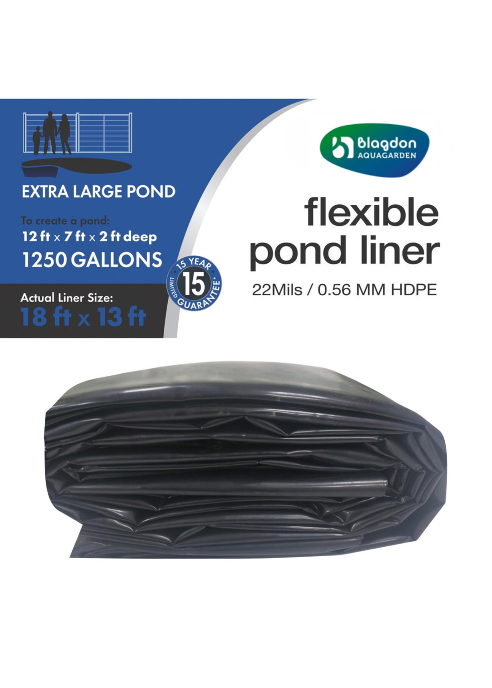 HDPE POND LINER 18 X 13 FT XLG