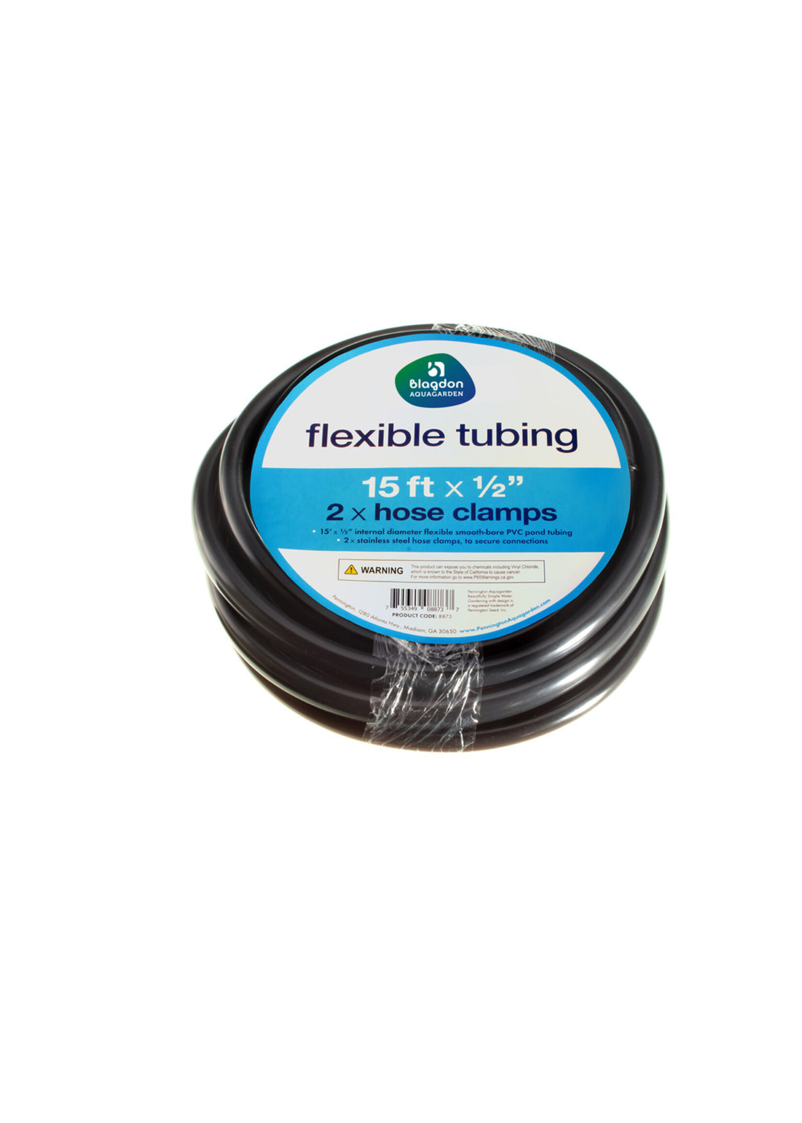 FLEX TUBING WITH CLAMPS 15 FT X 1/2"